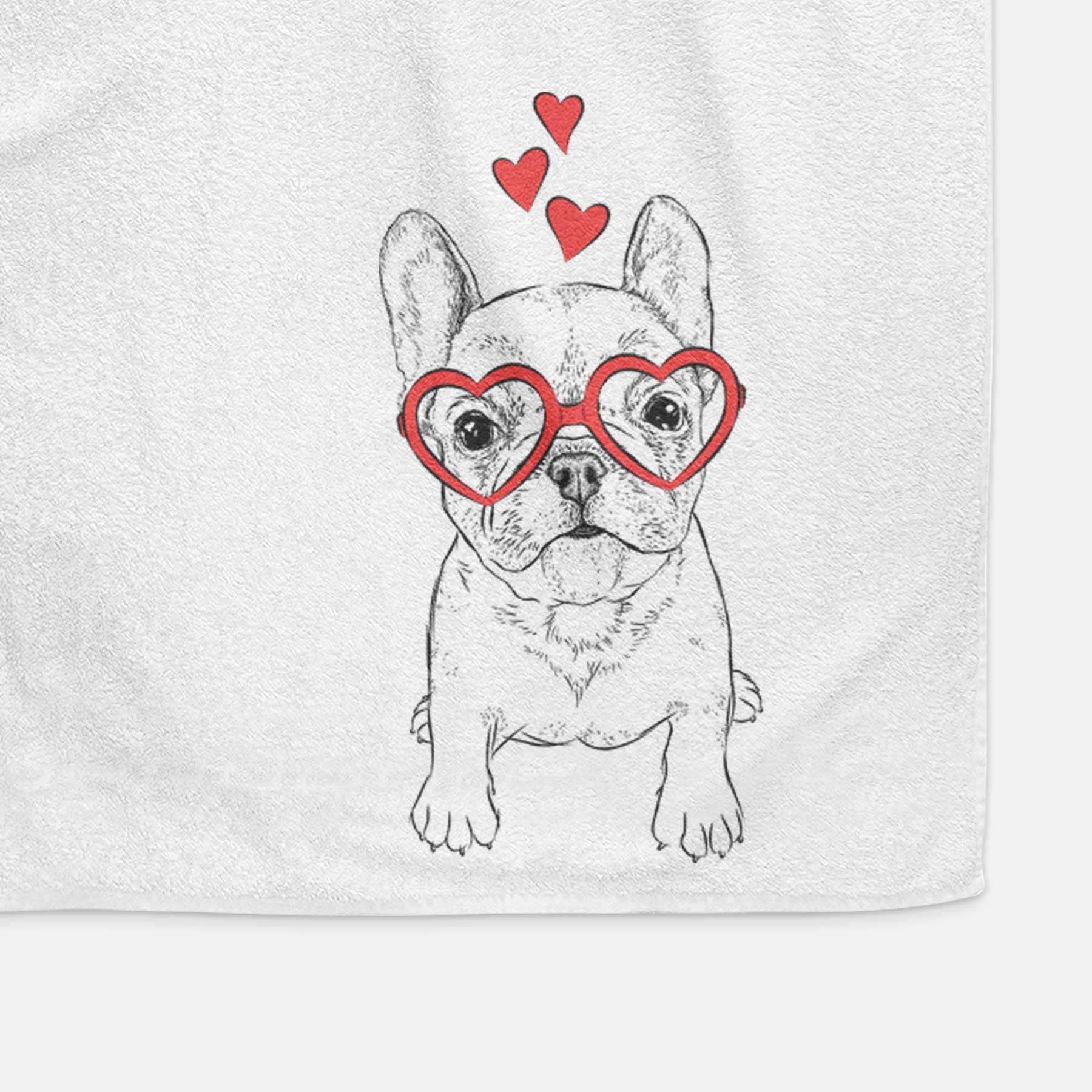 Puppy Pierre the French Bulldog Decorative Hand Towel