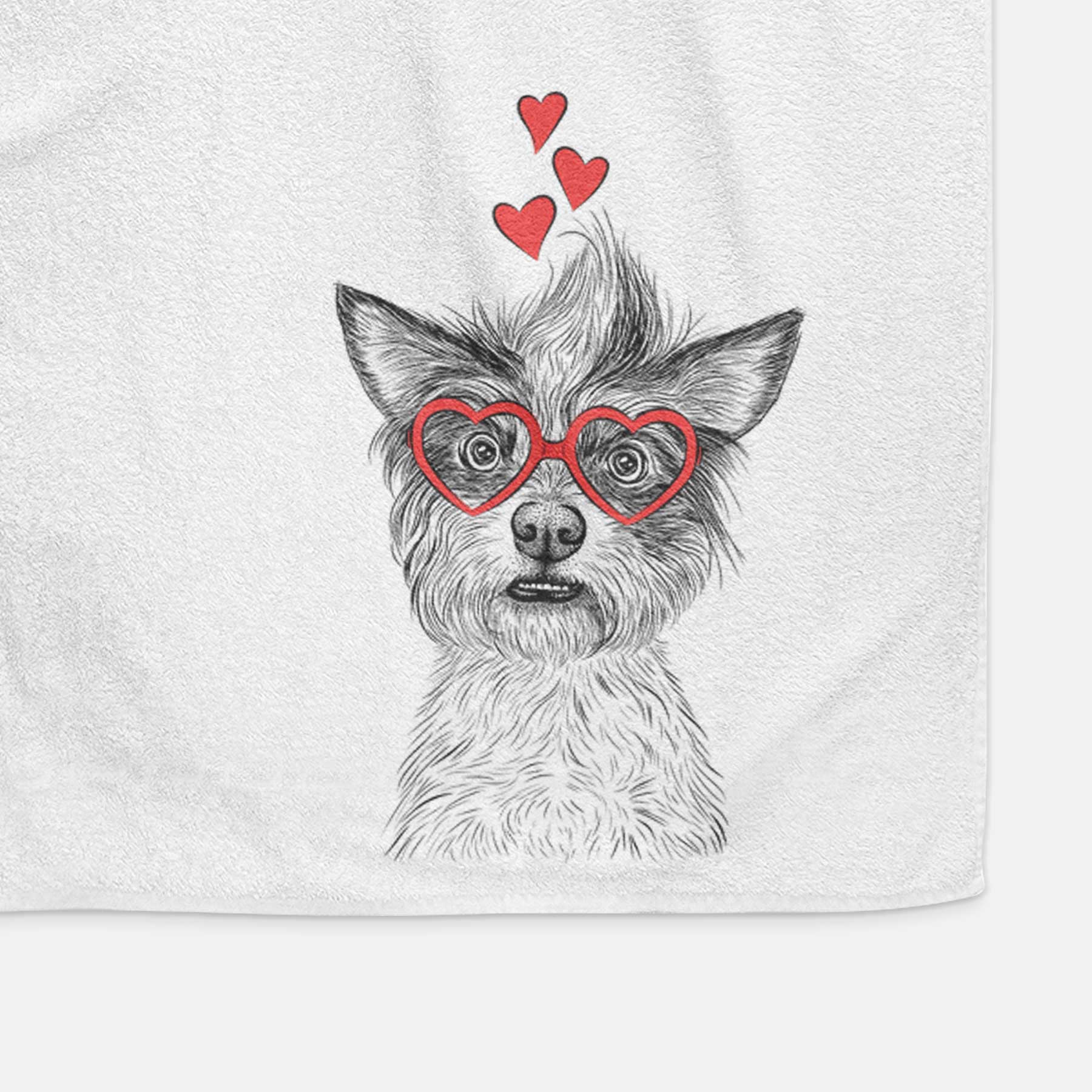 Quigley the Mixed Breed Decorative Hand Towel