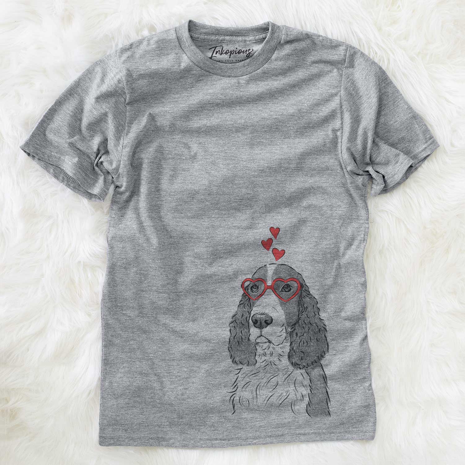 Valentine Quincy the English Springer Spaniel - Unisex Crewneck