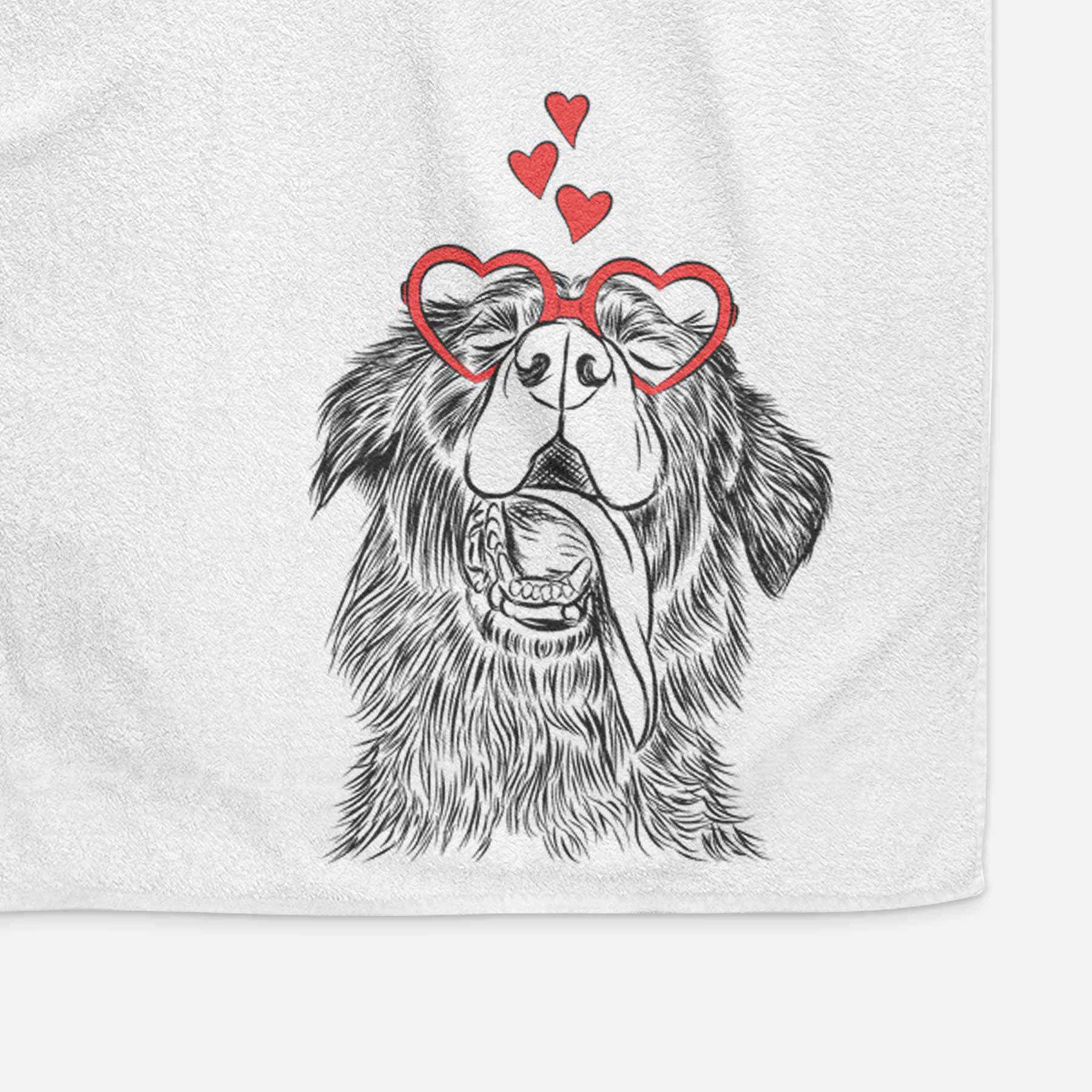 Quint the Mixed Breed Decorative Hand Towel