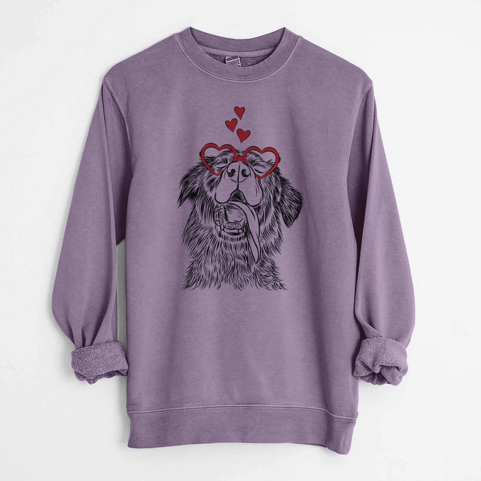 Valentine Quint the Mixed Breed - Unisex Pigment Dyed Crew Sweatshirt