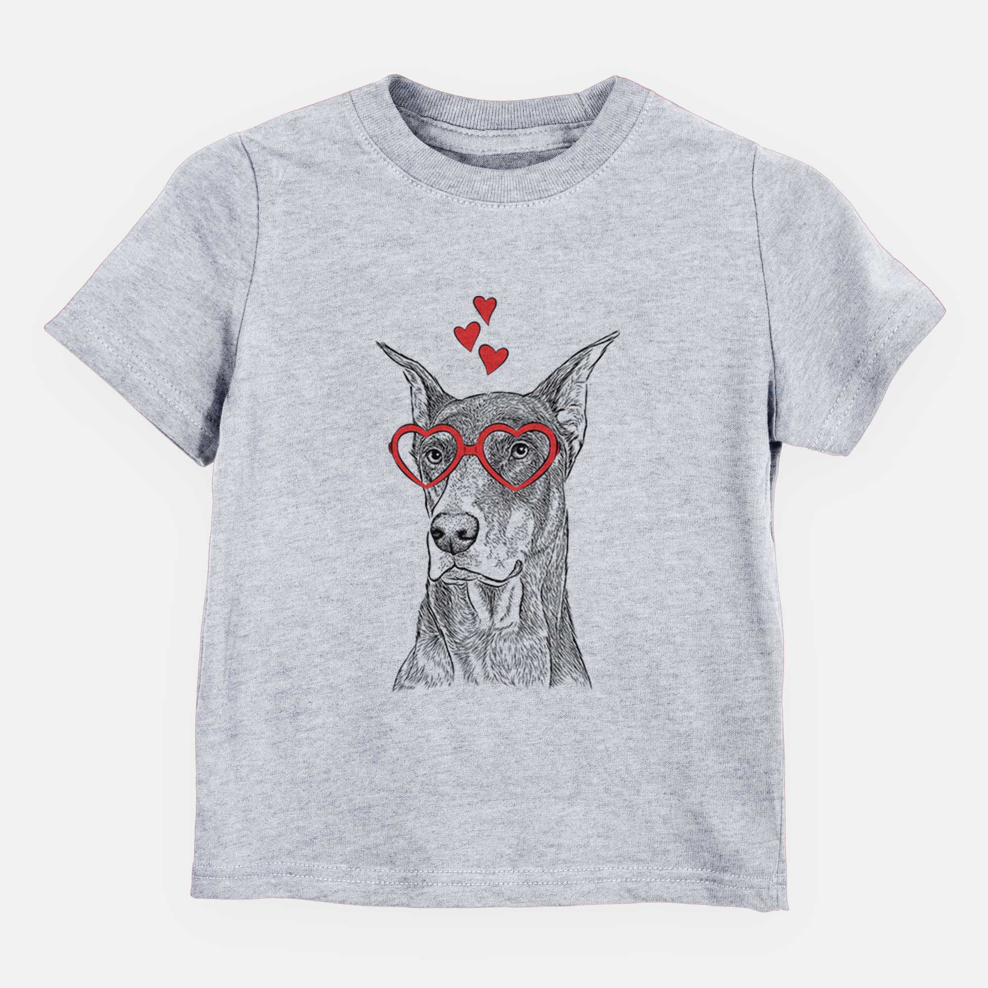 Valentine RJ the Doberman Pinscher - Kids/Youth/Toddler Shirt