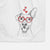 Radar the Pitbull Mix Decorative Hand Towel