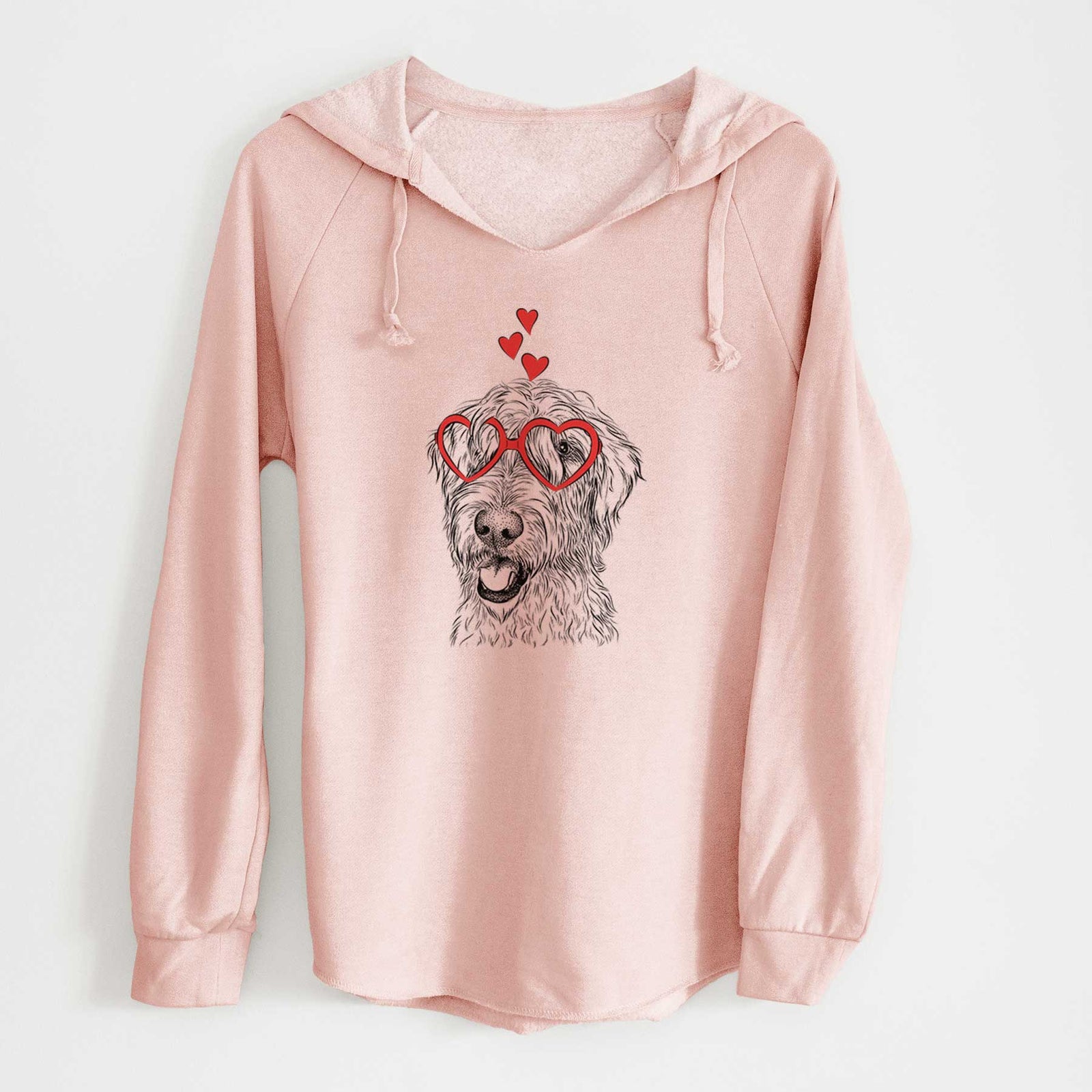 Valentine Ragnar the Irish Wolfhound - Cali Wave Hooded Sweatshirt