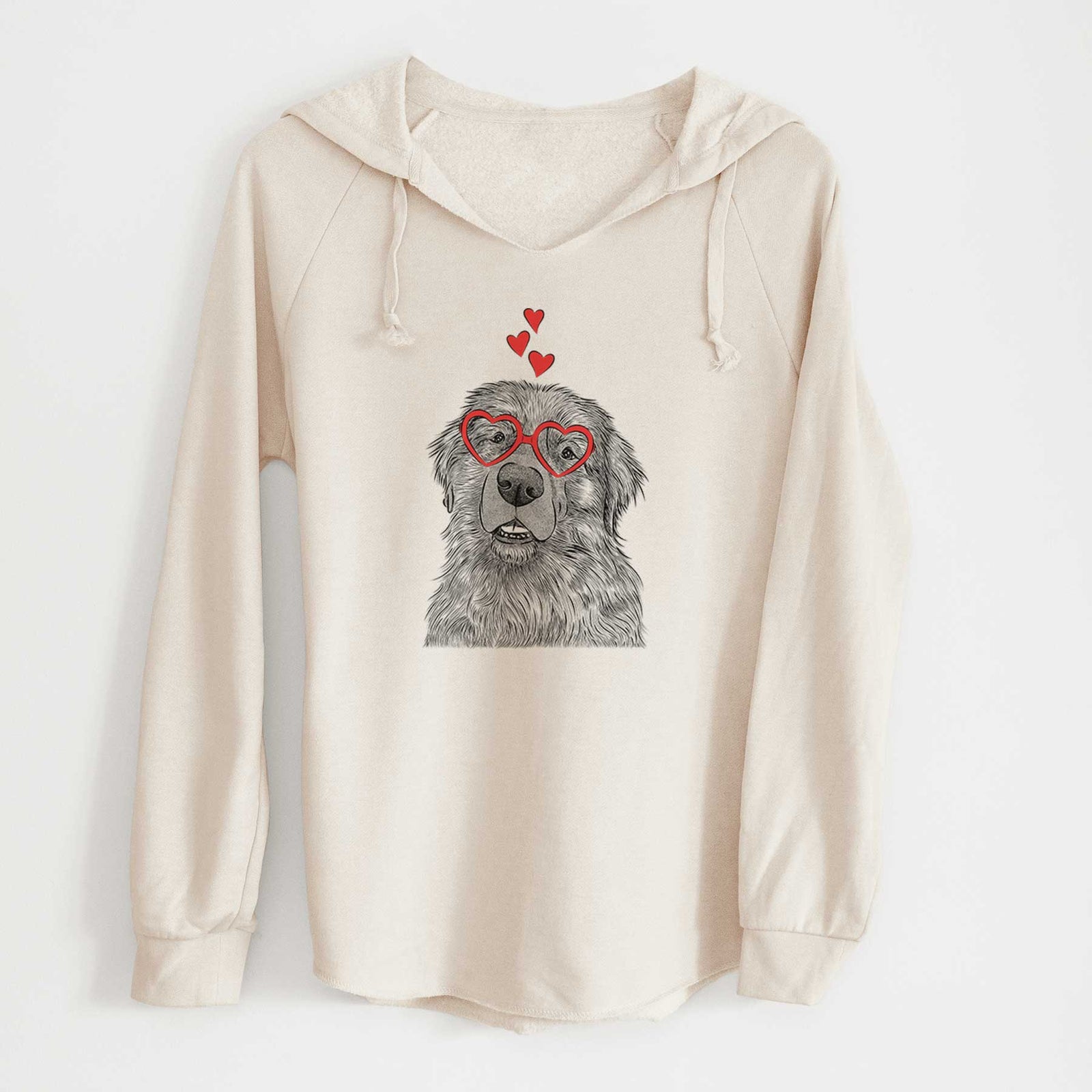 Valentine Ralph the Leonberger - Cali Wave Hooded Sweatshirt