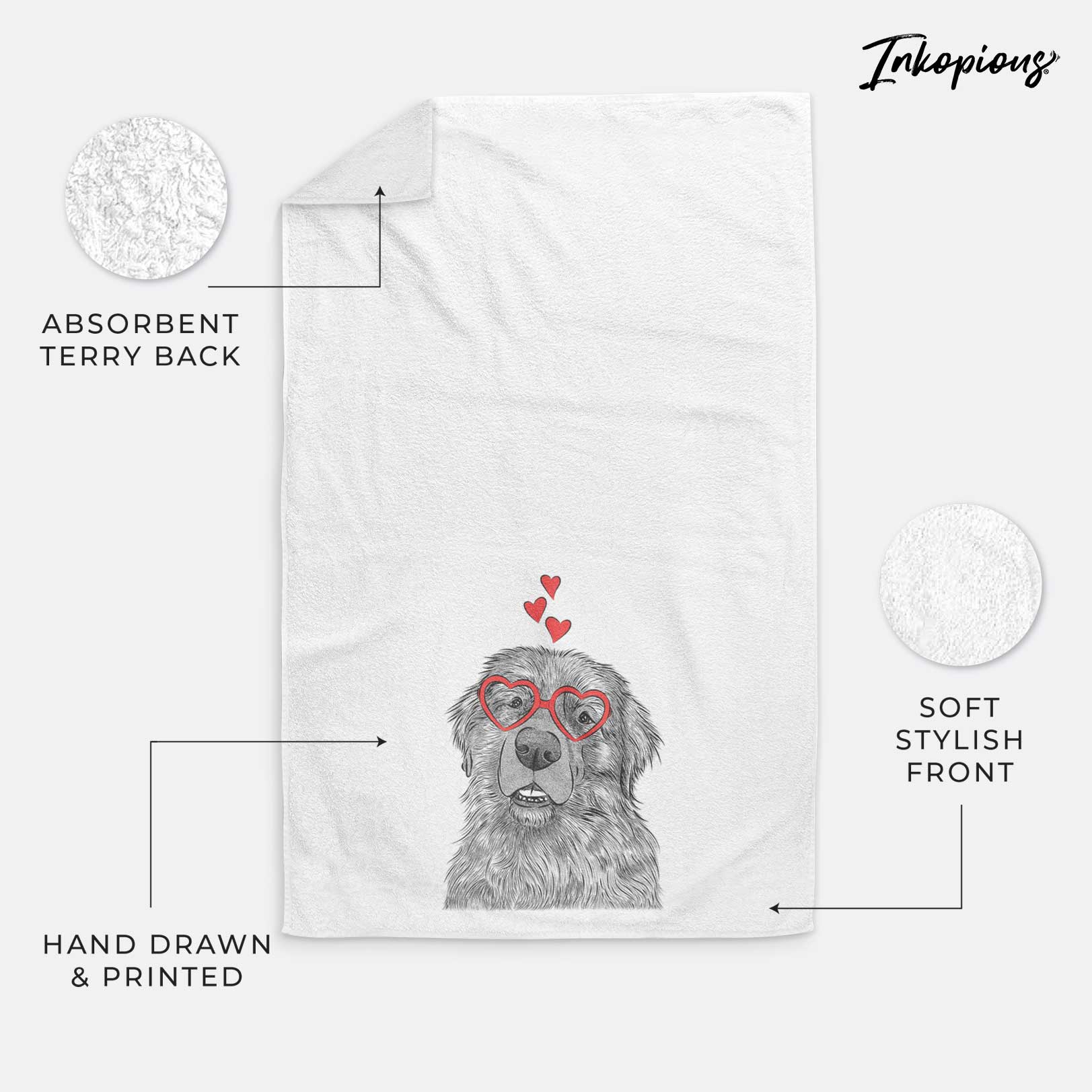 Ralph the Leonberger Decorative Hand Towel