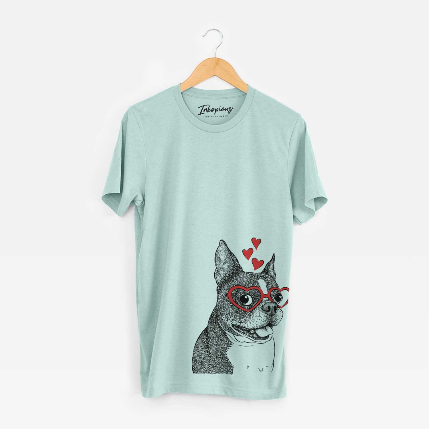 Valentine Ralphie the Boston Terrier - Unisex Crewneck