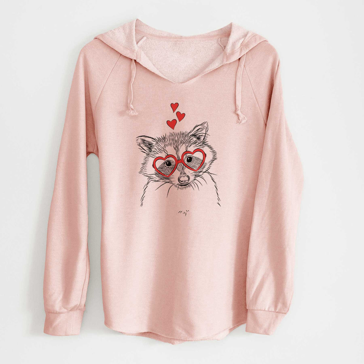 Valentine Randy the Raccoon - Cali Wave Hooded Sweatshirt