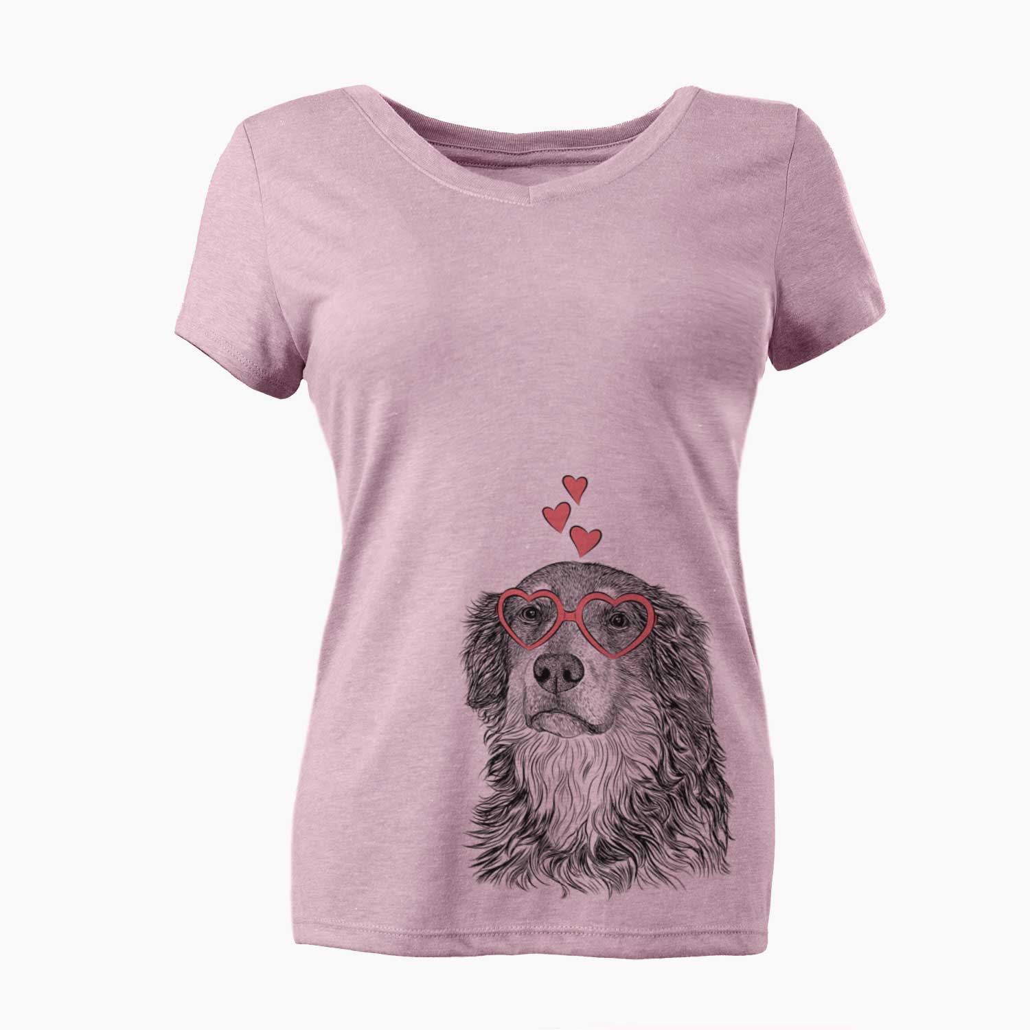 Valentine Ranger the Mixed Breed - Women's V-neck Shirt