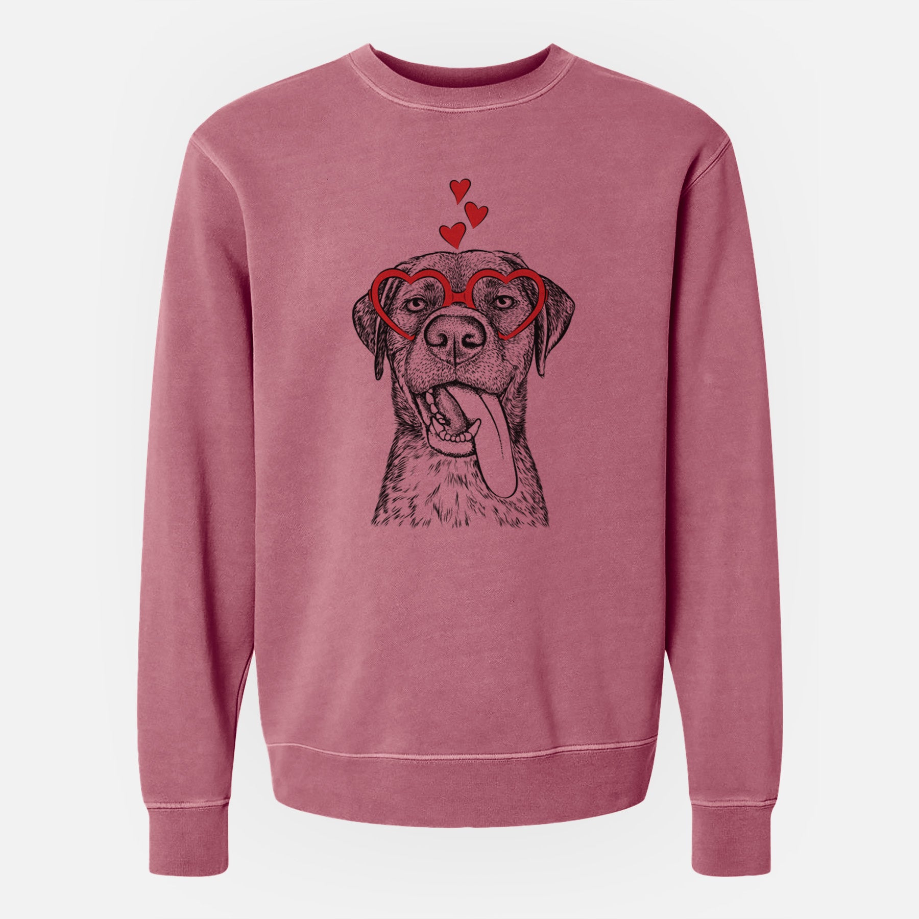 Valentine Reese the Mixed Breed - Unisex Pigment Dyed Crew Sweatshirt