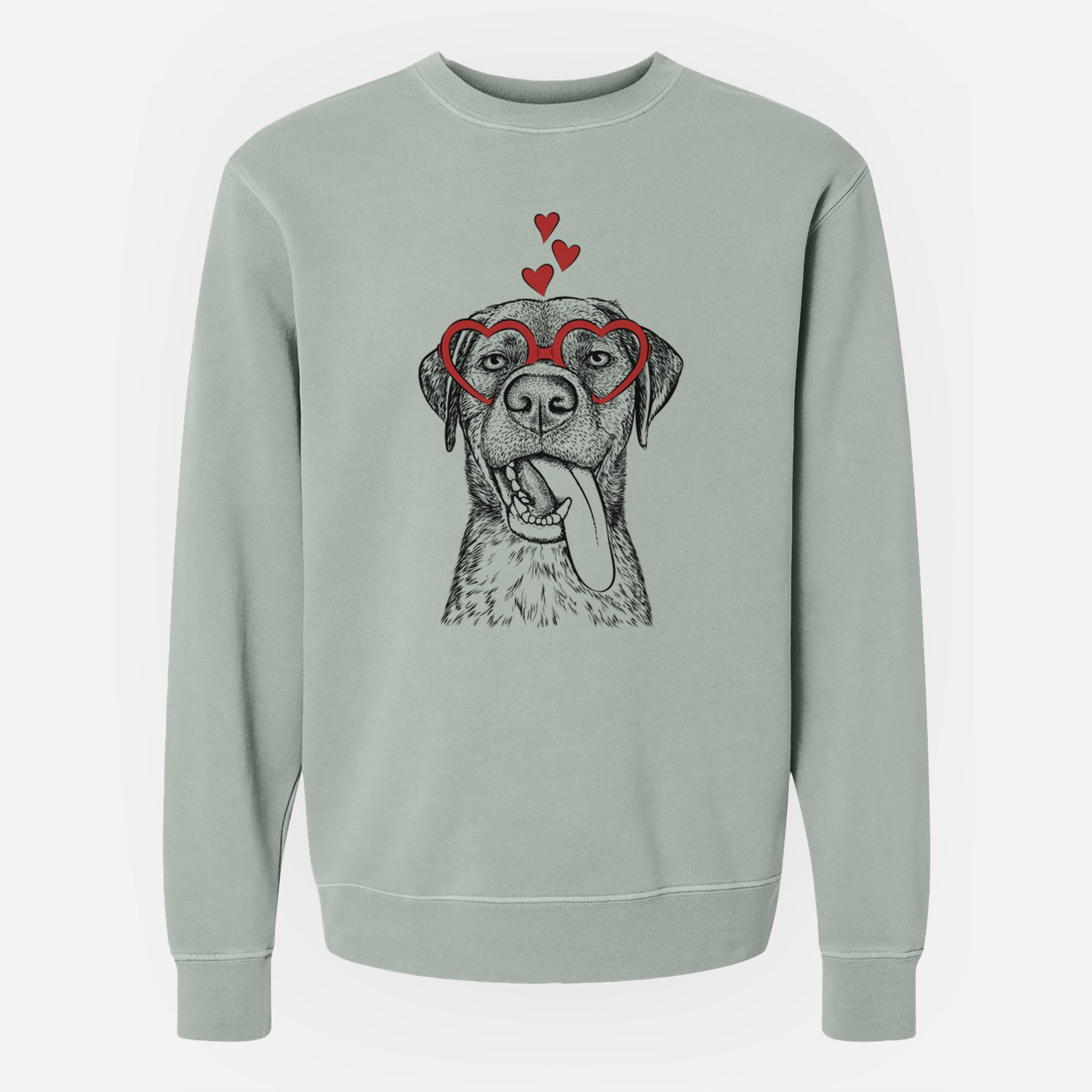 Valentine Reese the Mixed Breed - Unisex Pigment Dyed Crew Sweatshirt