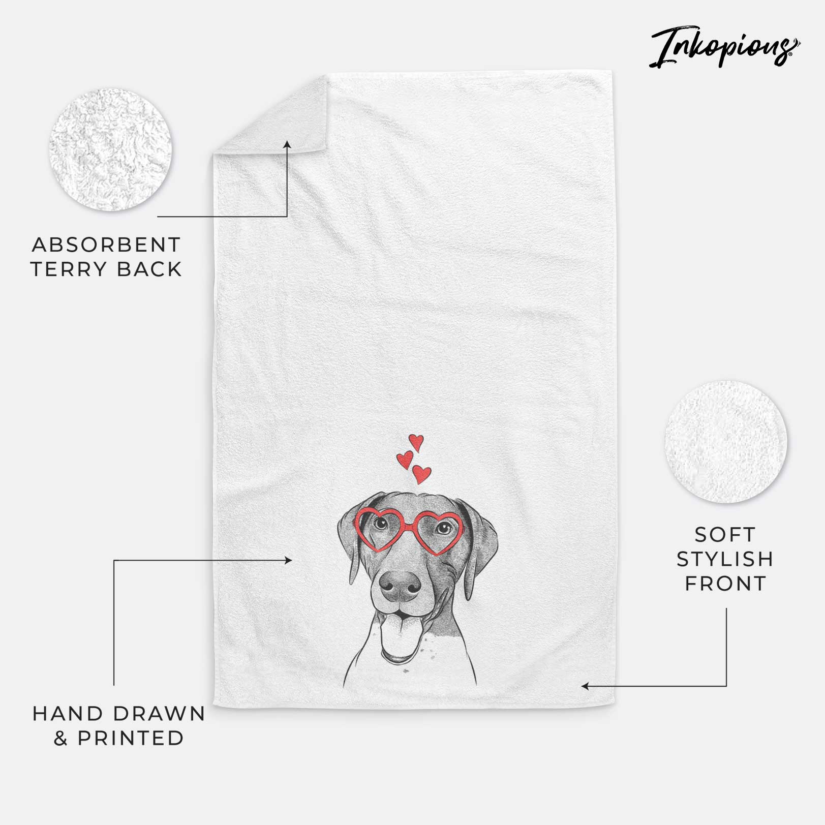 Remi the German Shorthaired Pointer Decorative Hand Towel