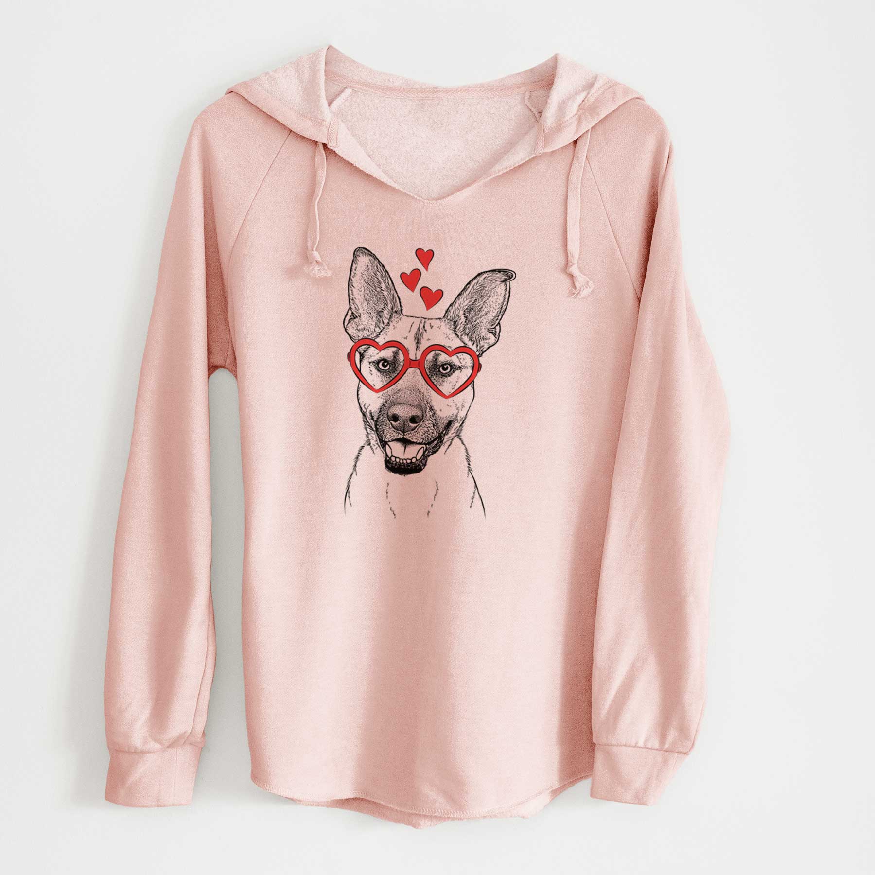 Valentine Remus the German Shepherd Mix - Cali Wave Hooded Sweatshirt