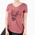 Valentine Remus the German Shepherd Mix - Women's V-neck Shirt