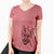 Valentine Remus the German Shepherd Mix - Women's V-neck Shirt