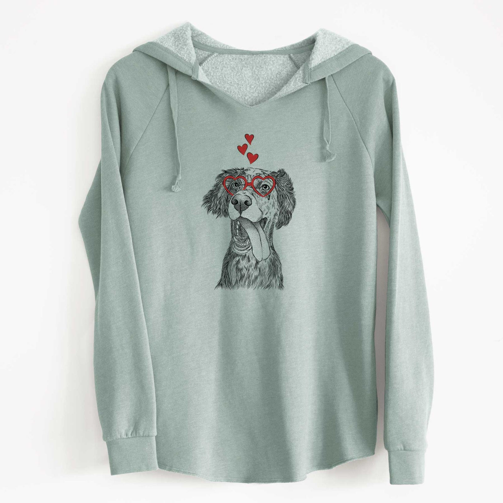 Valentine Renly the English Setter - Cali Wave Hooded Sweatshirt