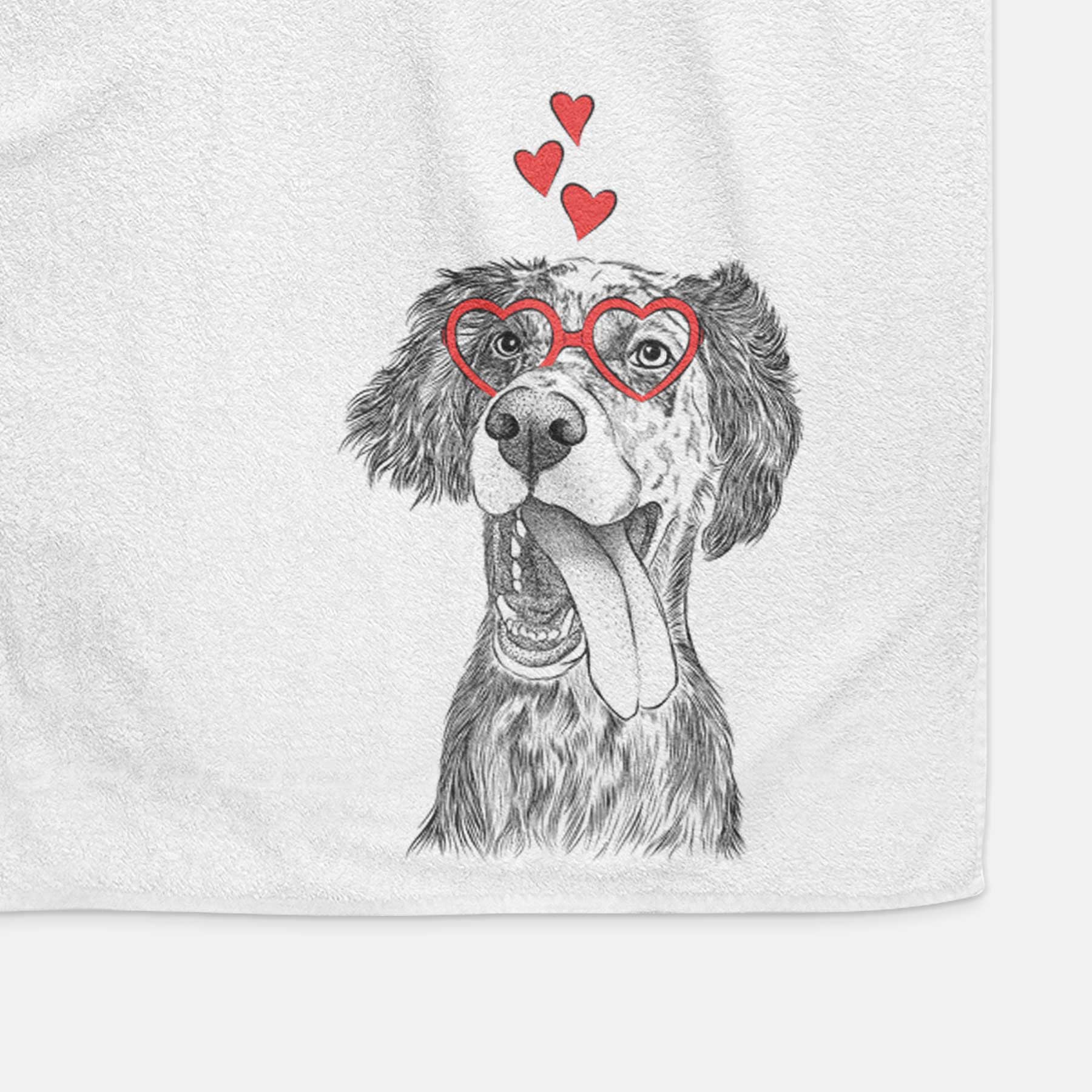 Renly the English Setter Decorative Hand Towel