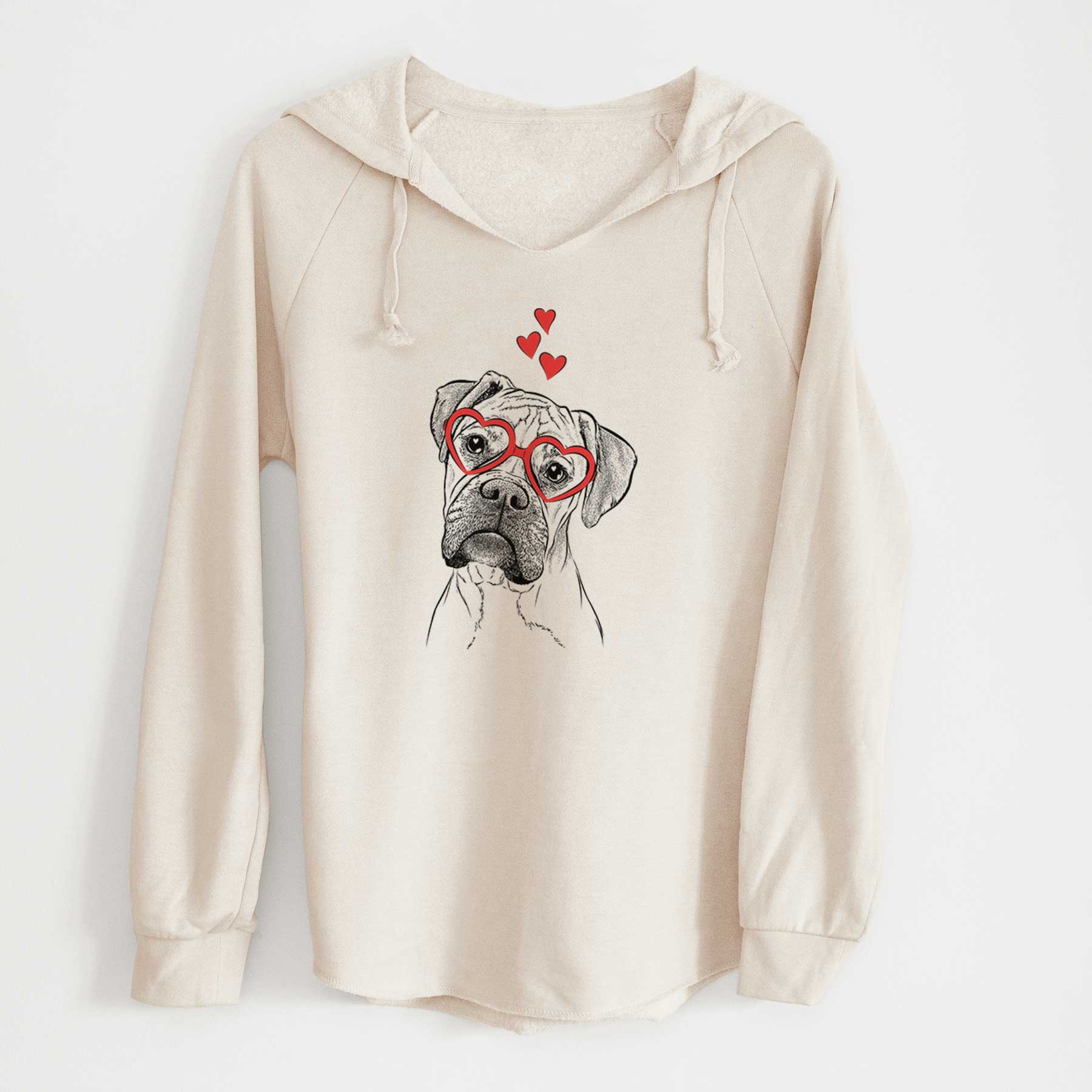 Valentine Reuby the Boxer - Cali Wave Hooded Sweatshirt