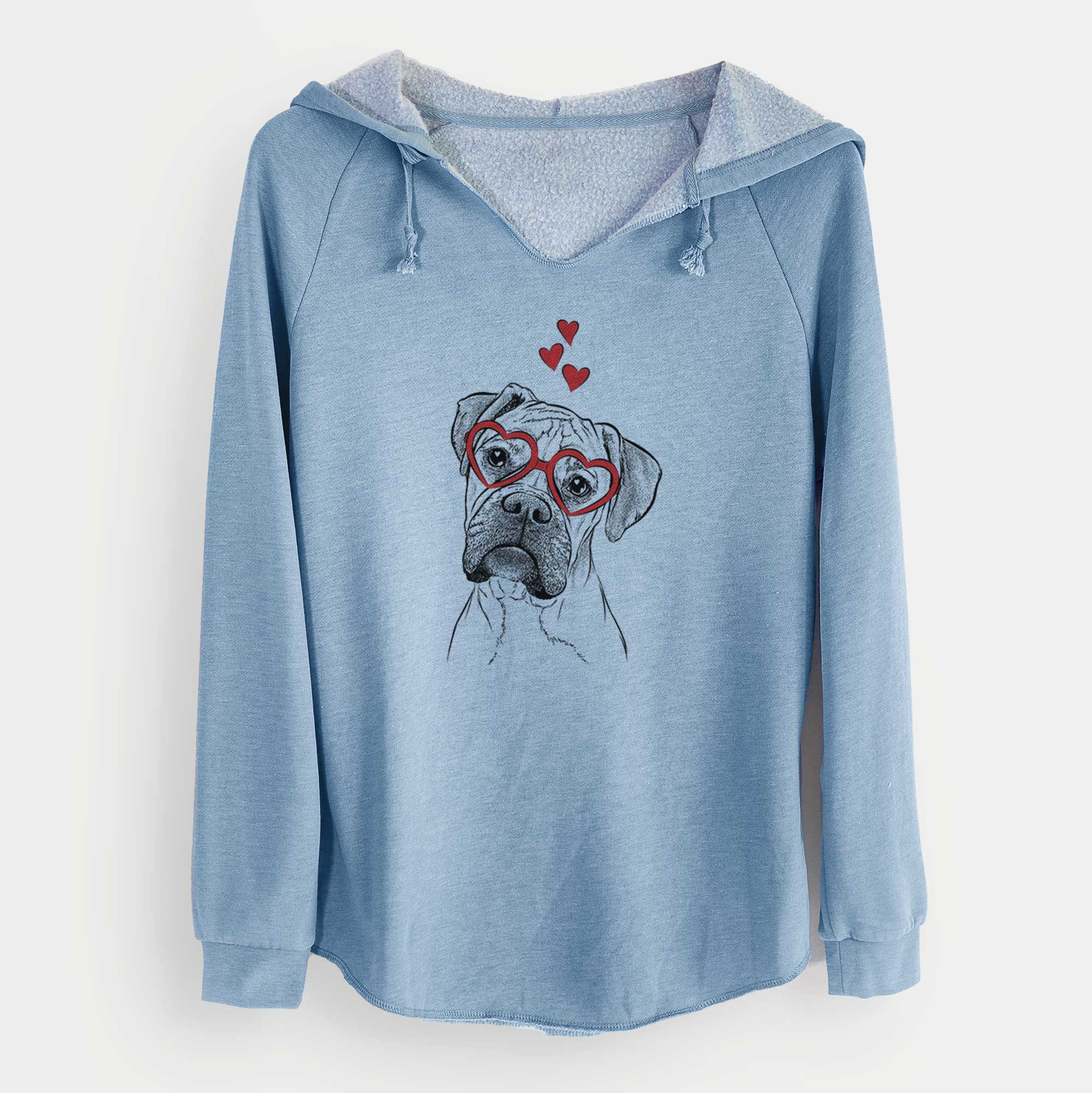 Valentine Reuby the Boxer - Cali Wave Hooded Sweatshirt