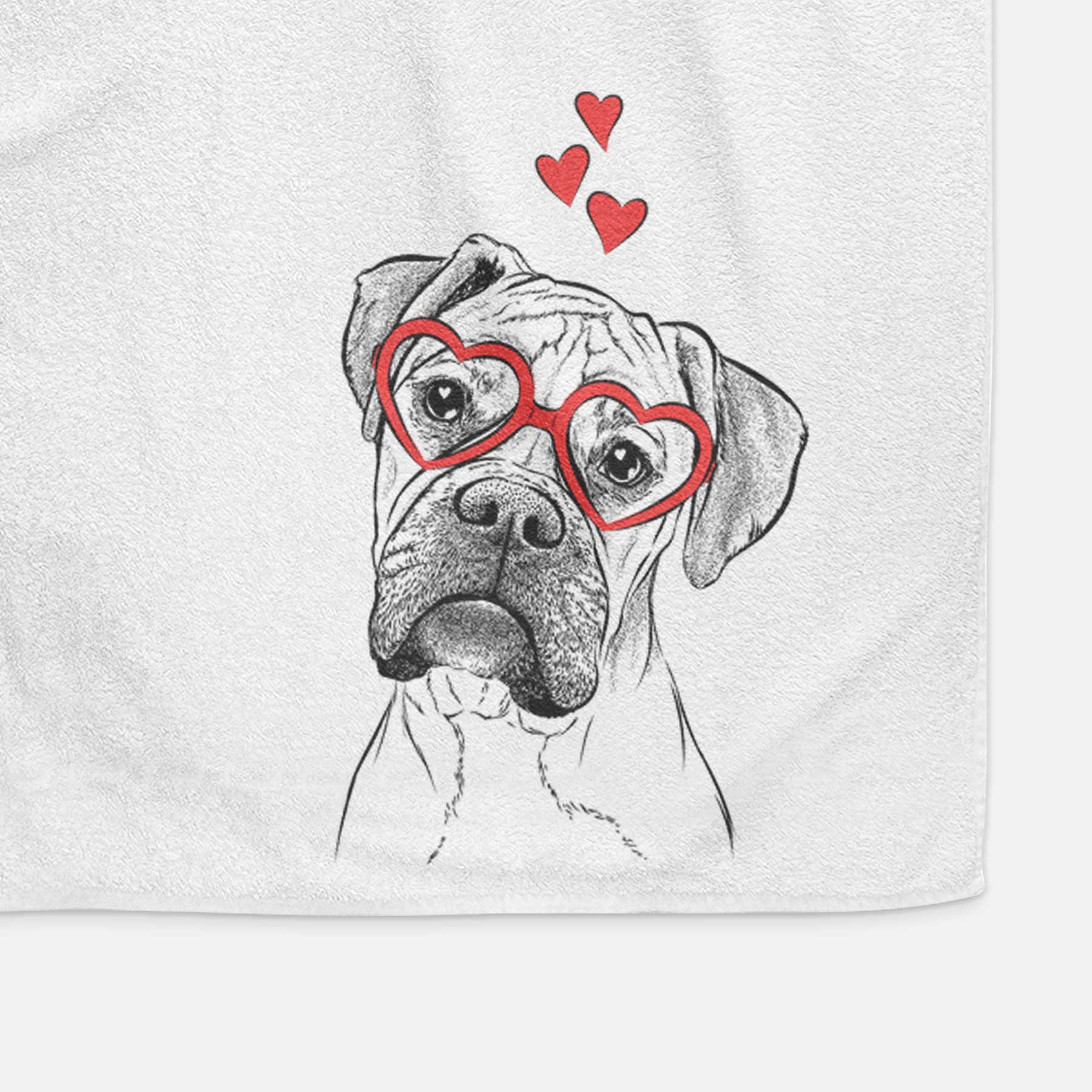 Reuby the Boxer Decorative Hand Towel