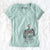 Valentine Rex the Mini Hippo - Women's V-neck Shirt