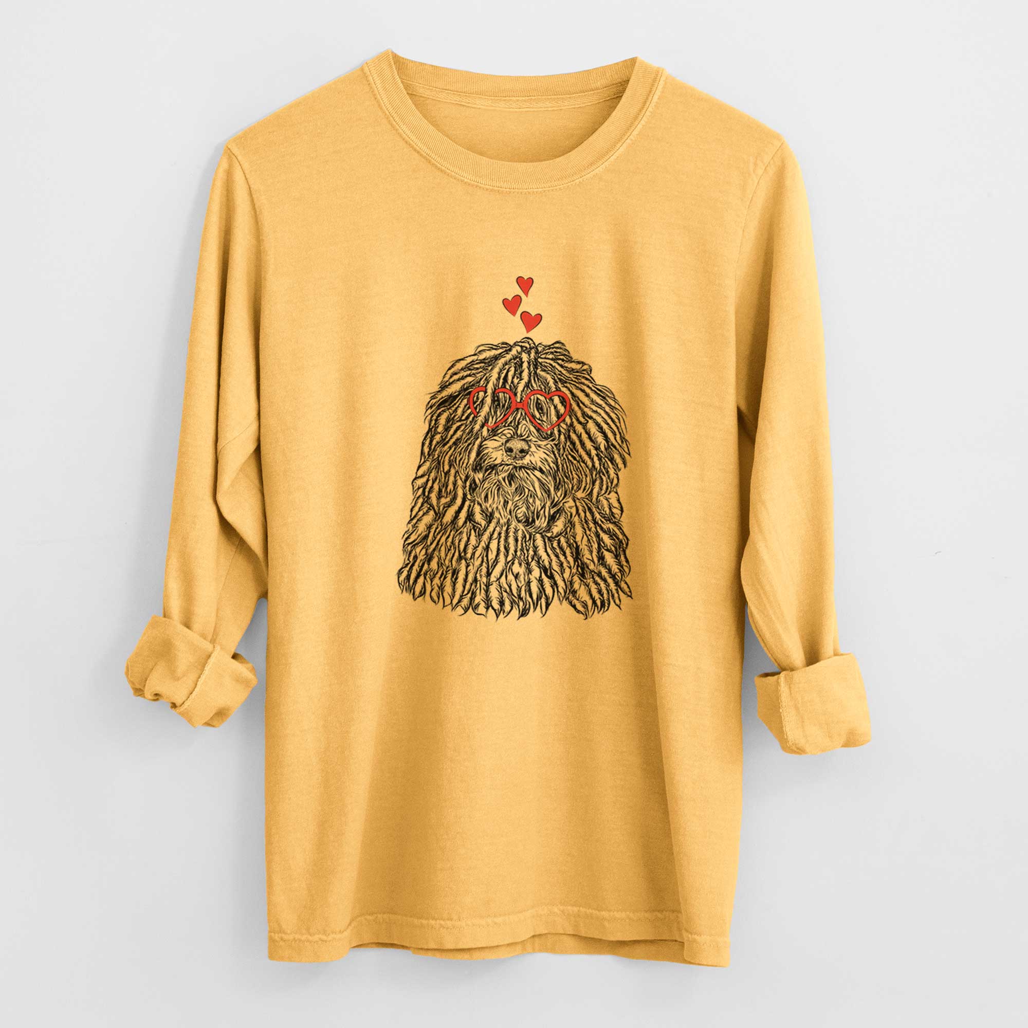 Valentine Rezi the Puli - Heavyweight 100% Cotton Long Sleeve