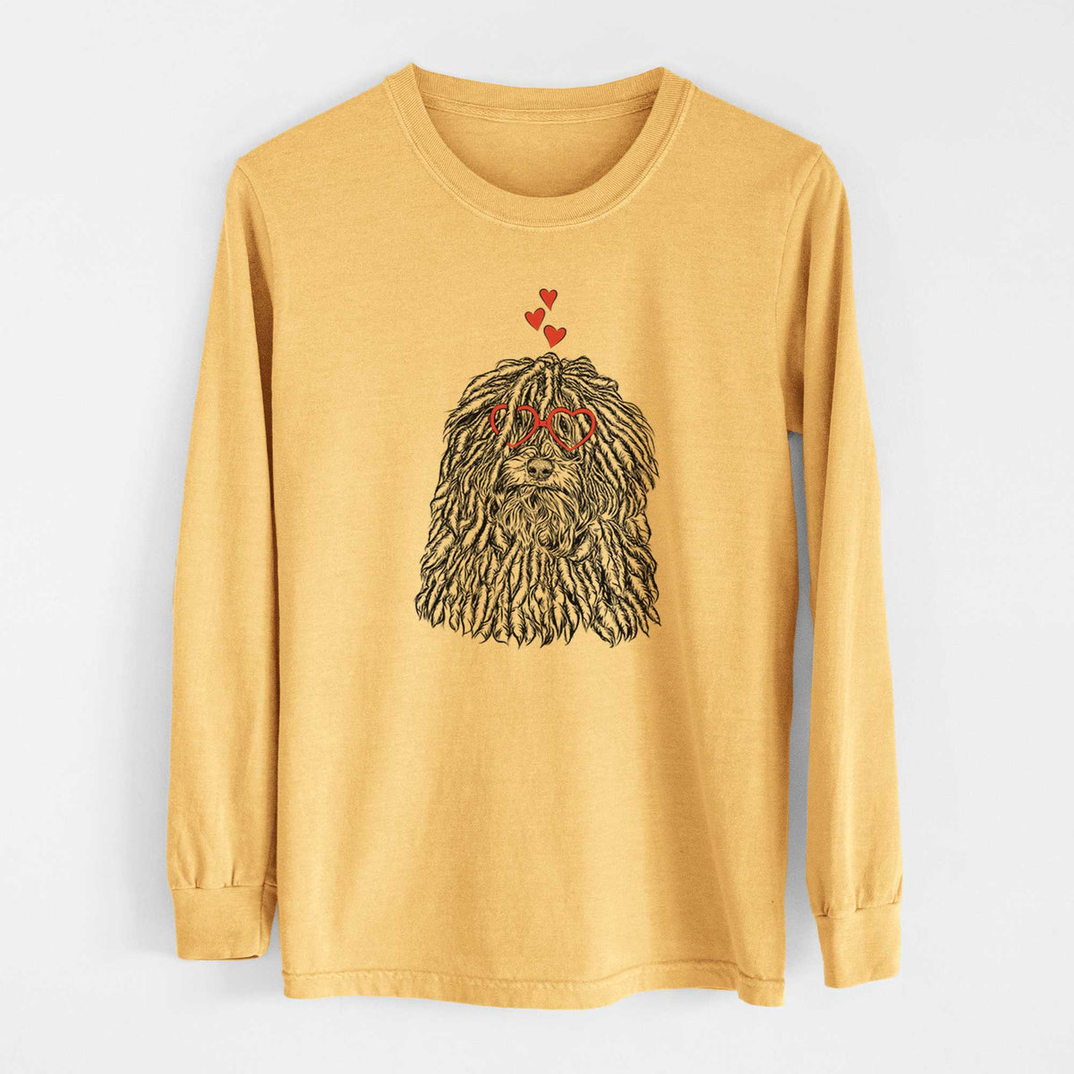 Valentine Rezi the Puli - Heavyweight 100% Cotton Long Sleeve