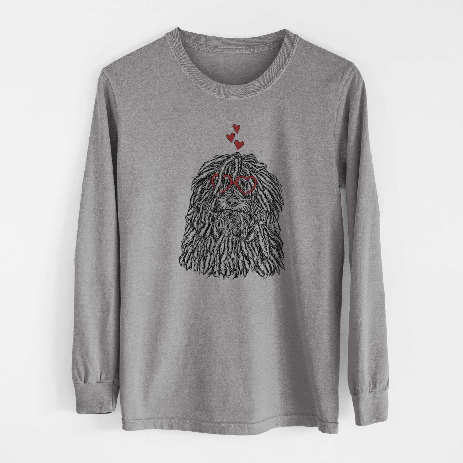 Valentine Rezi the Puli - Heavyweight 100% Cotton Long Sleeve