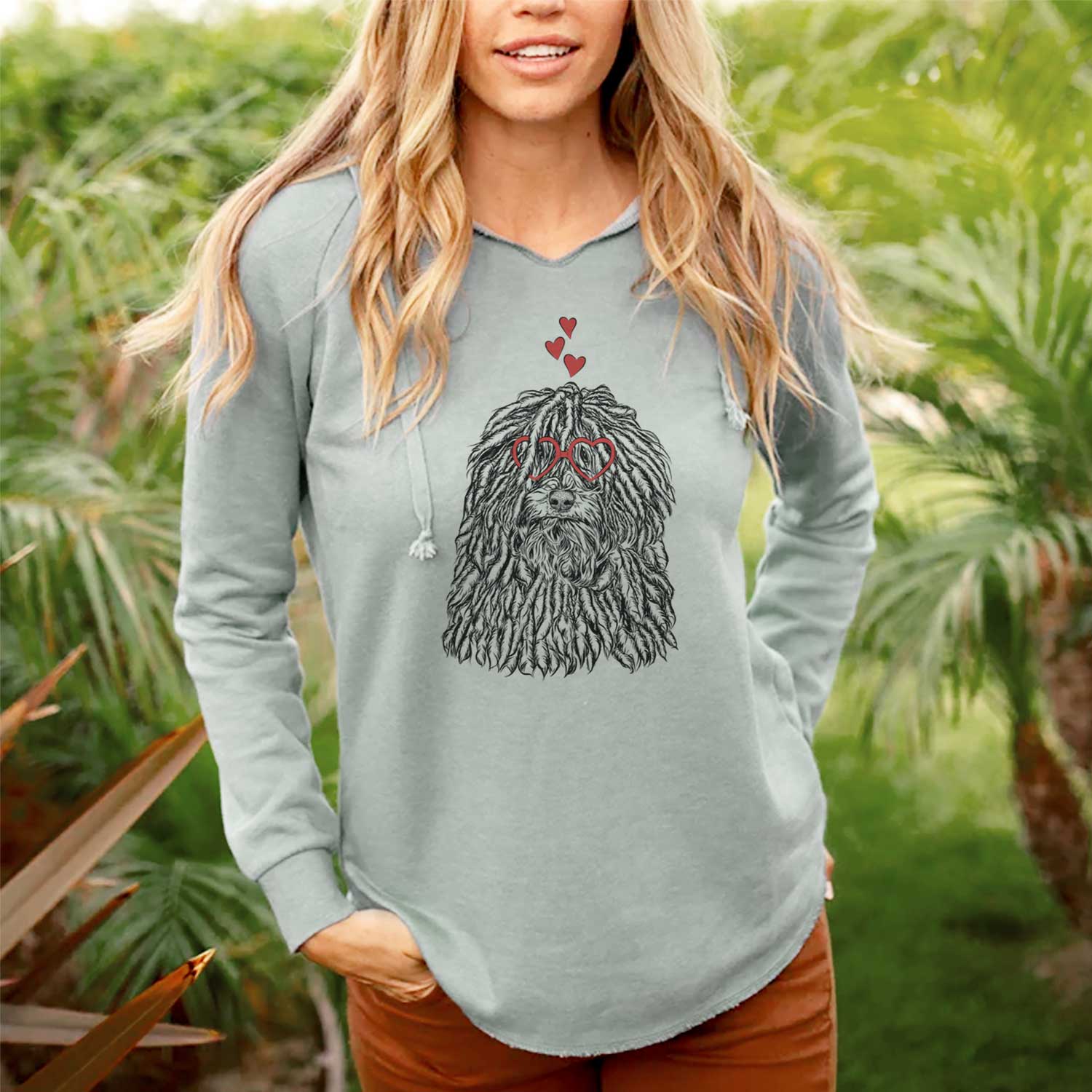 Valentine Rezi the Puli - Cali Wave Hooded Sweatshirt