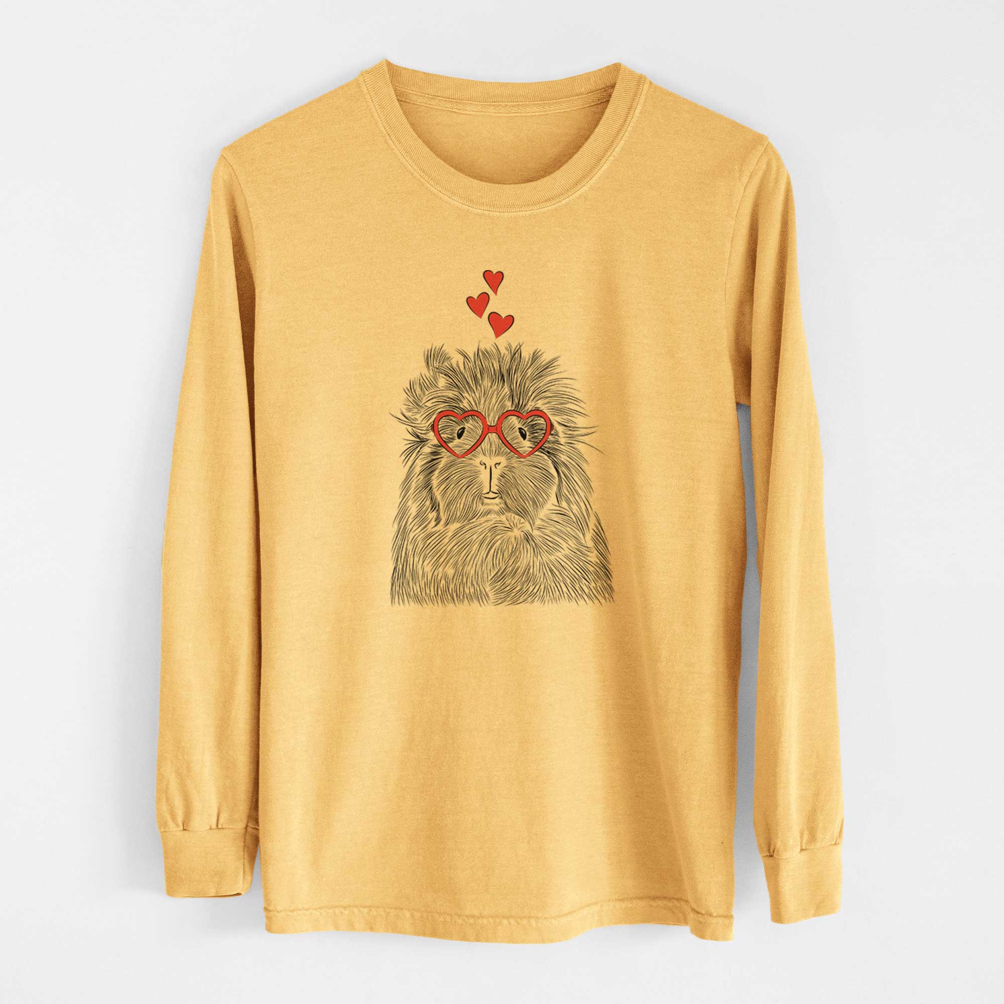 Valentine Rhino the Guinea Pig - Heavyweight 100% Cotton Long Sleeve