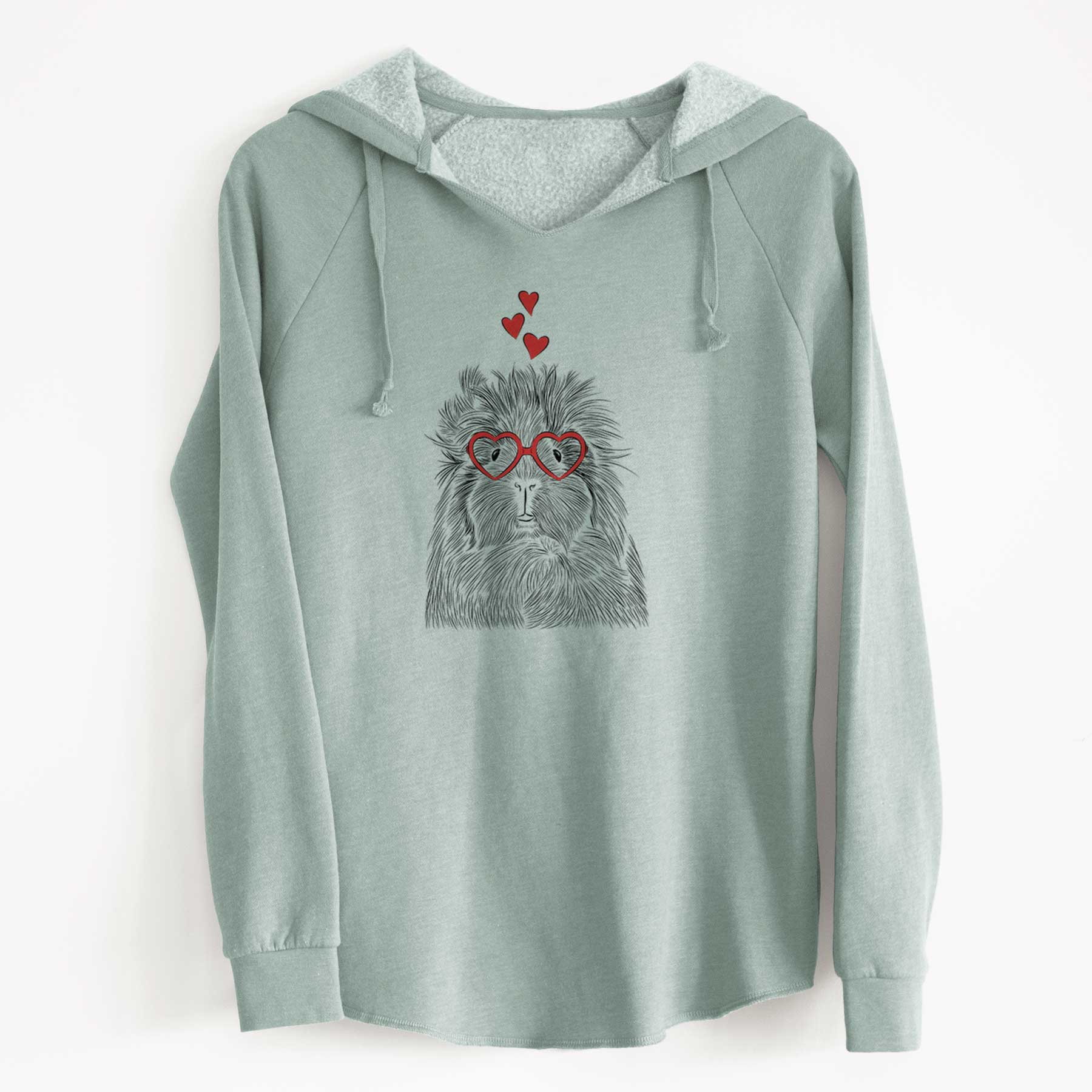 Valentine Rhino the Guinea Pig - Cali Wave Hooded Sweatshirt