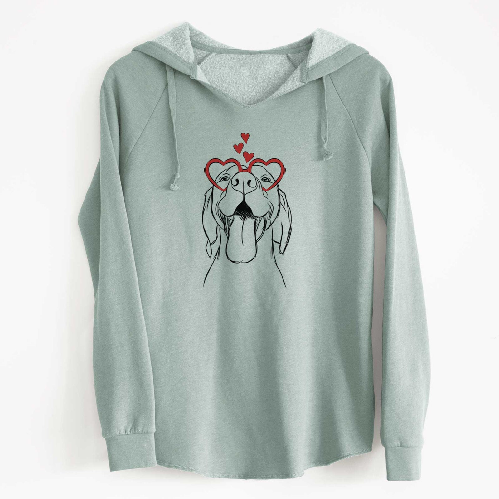 Valentine Rhys the Vizsla - Cali Wave Hooded Sweatshirt