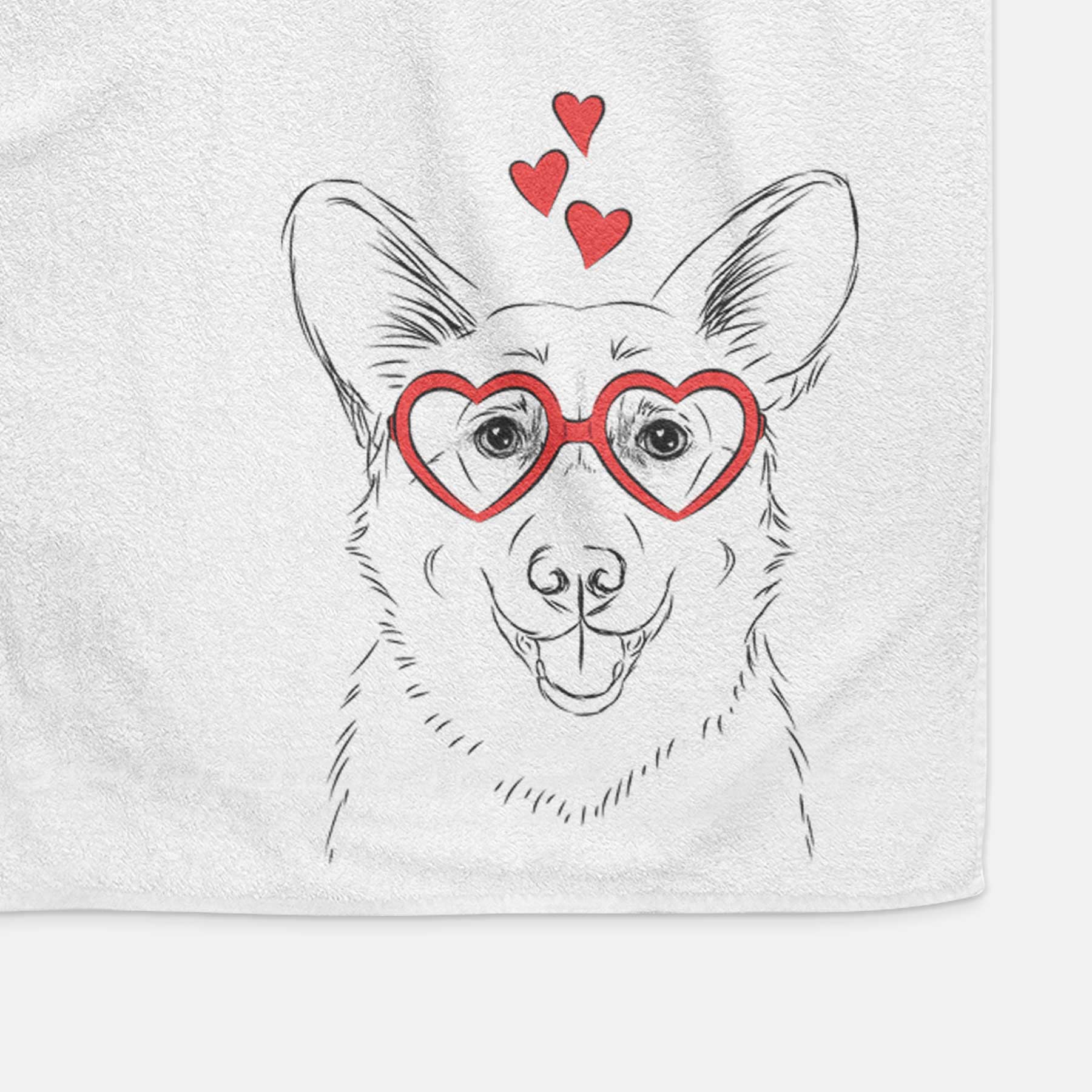 Ricco the Corgi Decorative Hand Towel