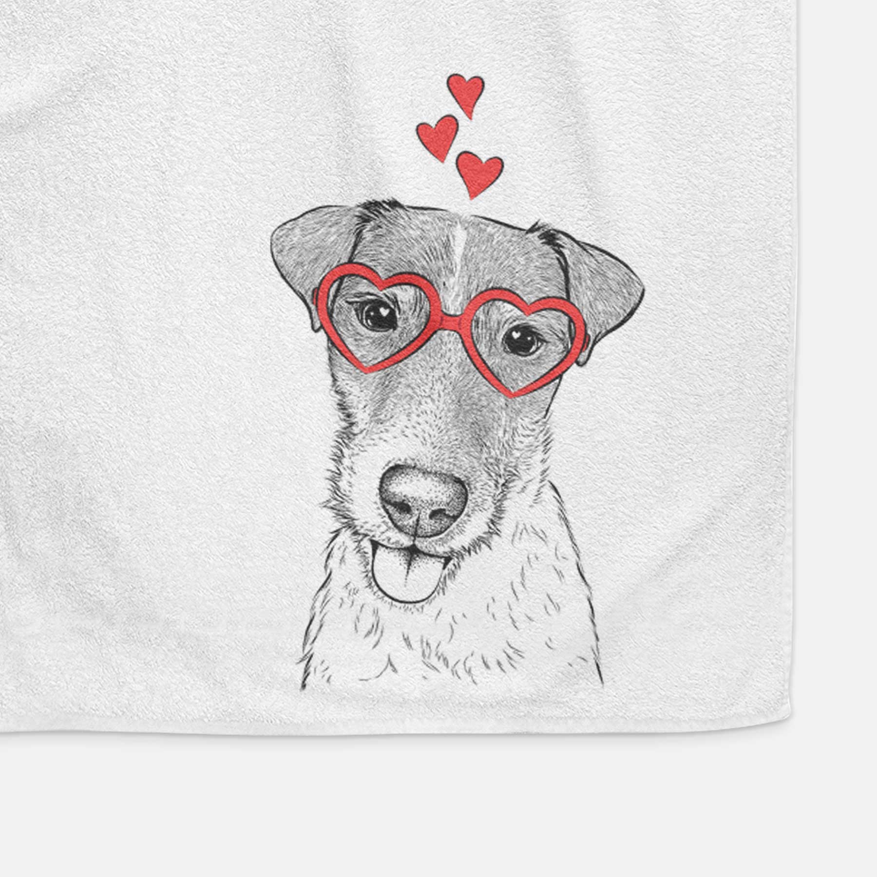 Rider the Parson Russell Terrier Decorative Hand Towel