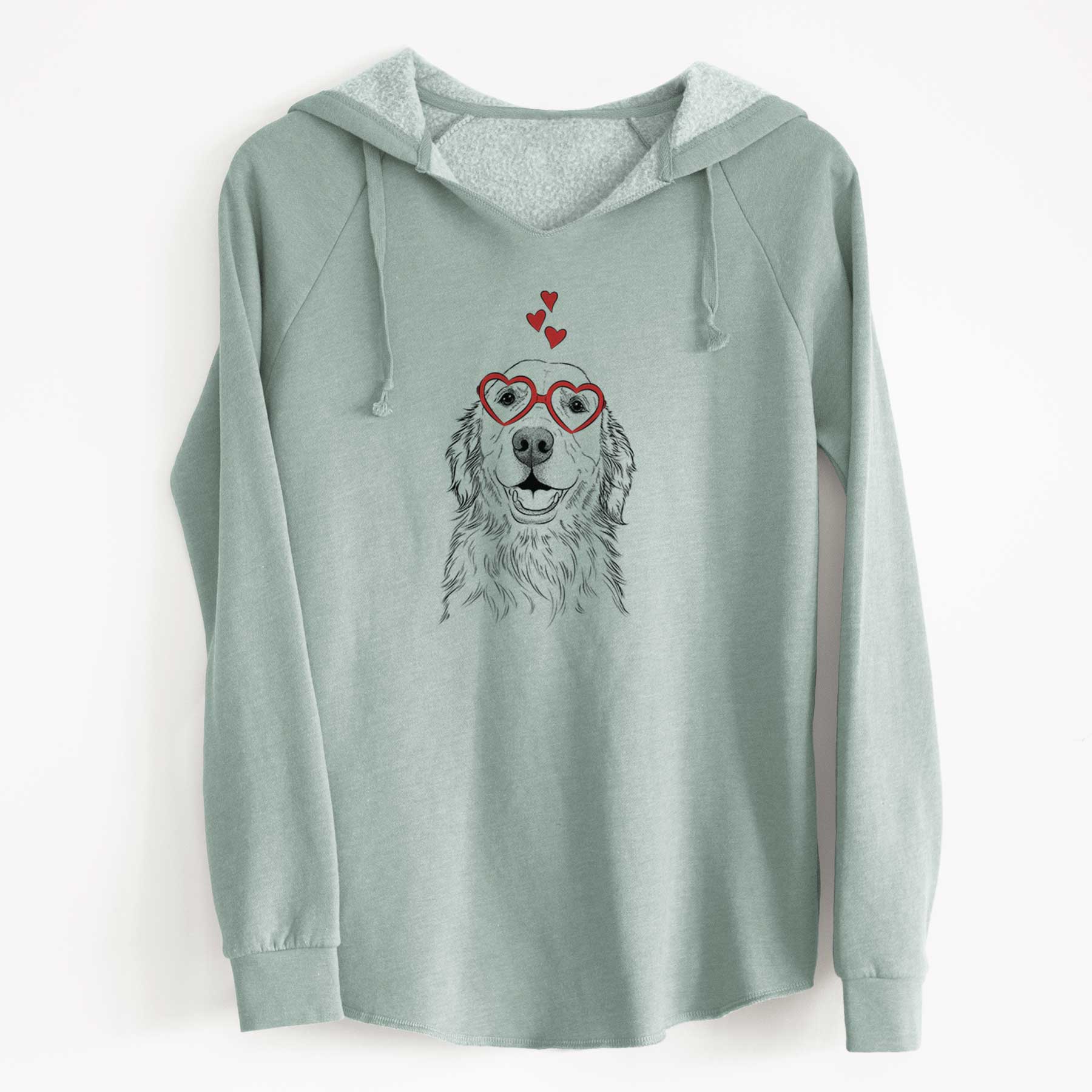 Valentine Ridge the Golden Retriever - Cali Wave Hooded Sweatshirt