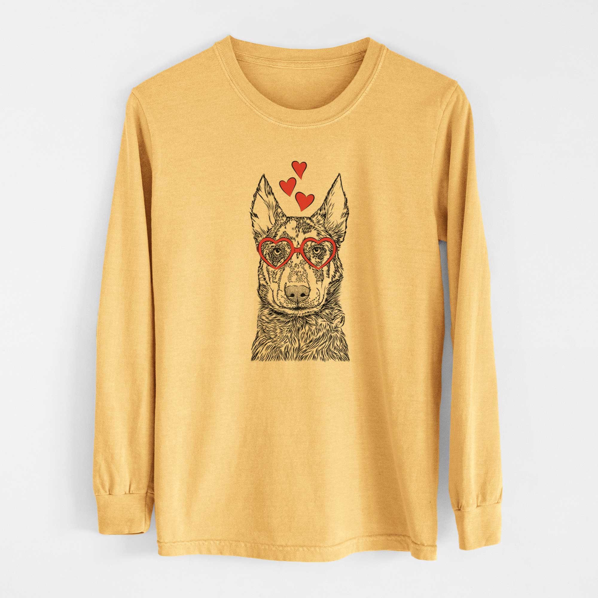 Valentine Riggs the Beauceron - Heavyweight 100% Cotton Long Sleeve