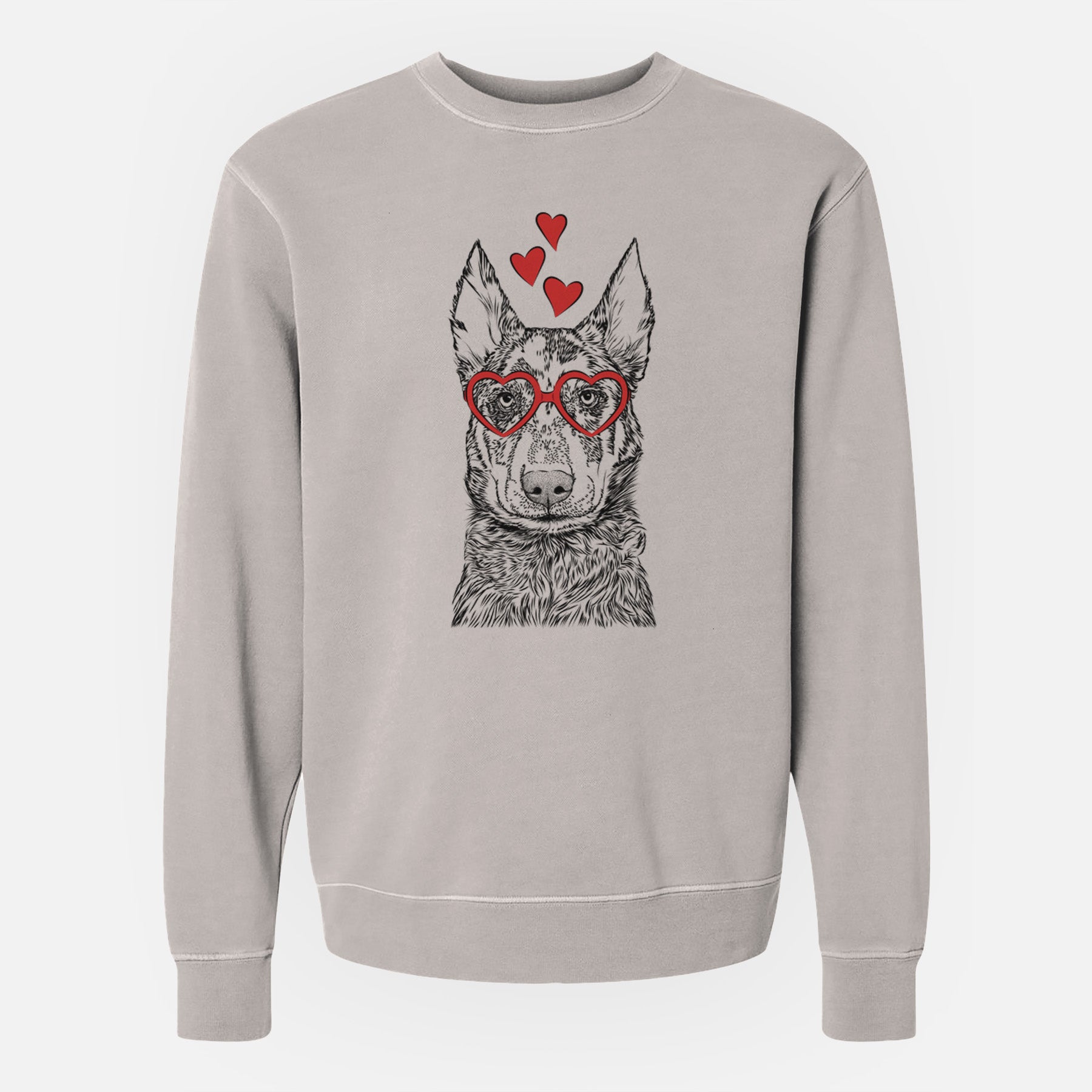 Valentine Riggs the Beauceron - Unisex Pigment Dyed Crew Sweatshirt