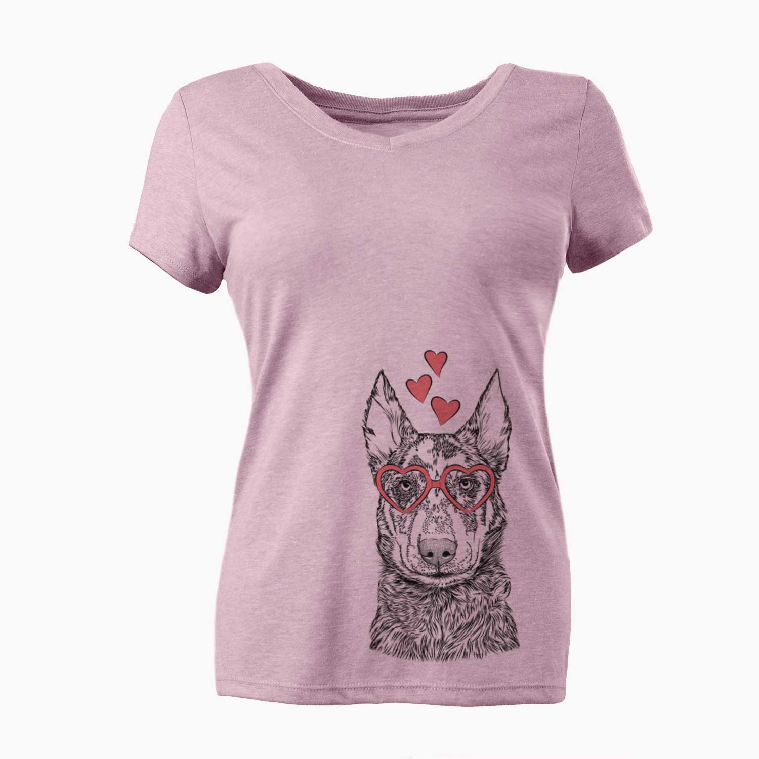 Valentine Riggs the Beauceron - Women's V-neck Shirt