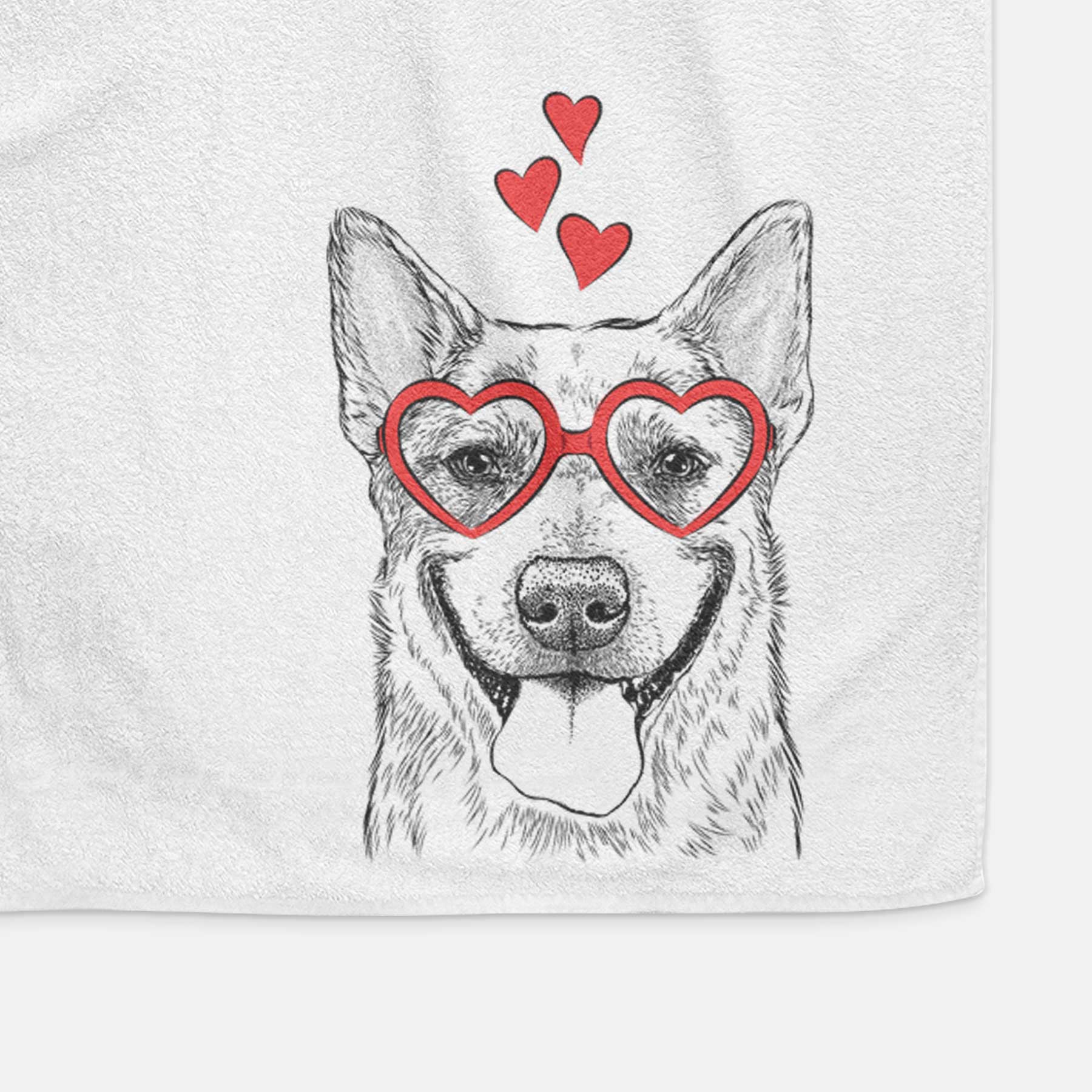 Rio the Australian Cattle Dog Decorative Hand Towel