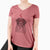 Valentine River the English Labrador Retriever - Women's V-neck Shirt