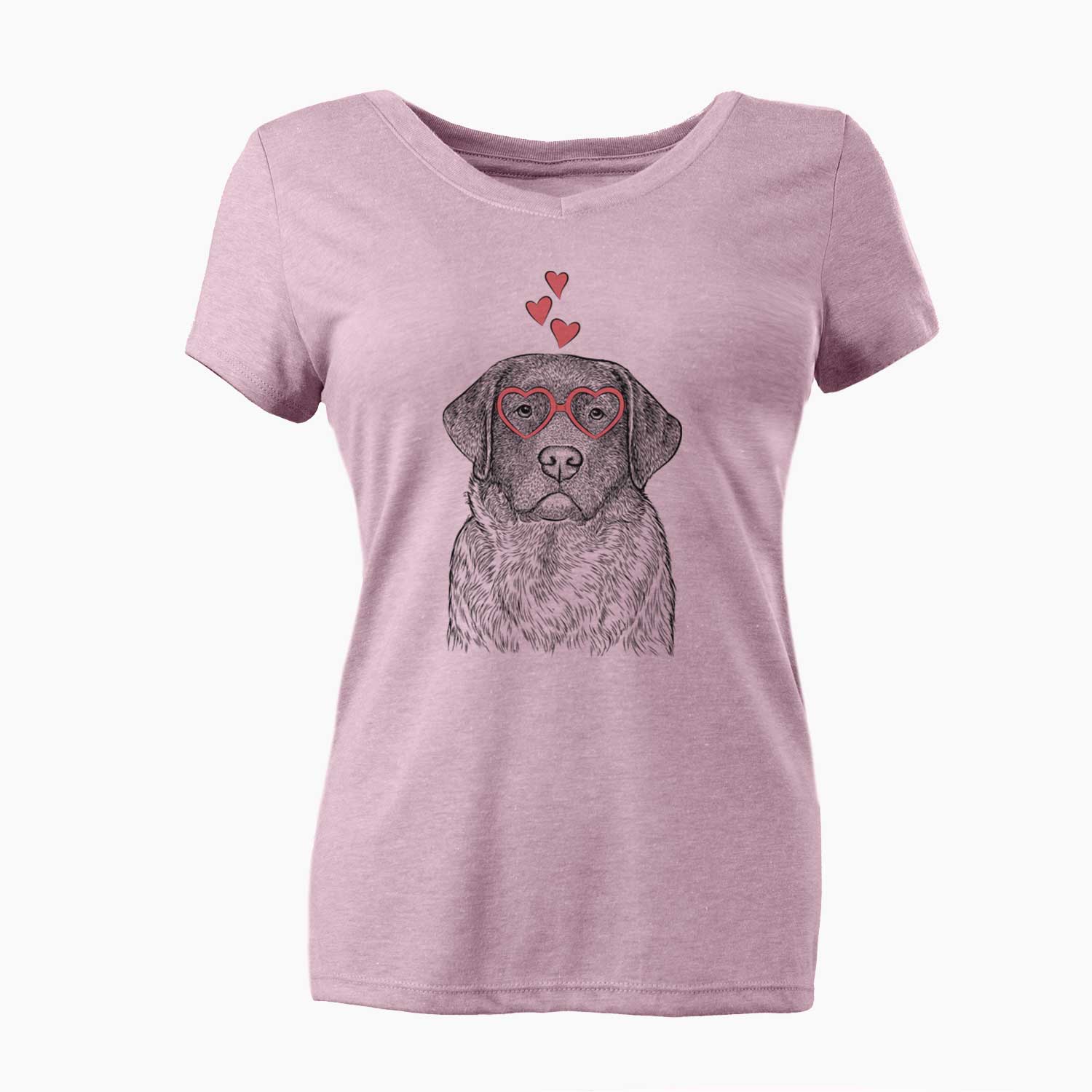 Valentine River the English Labrador Retriever - Women's V-neck Shirt