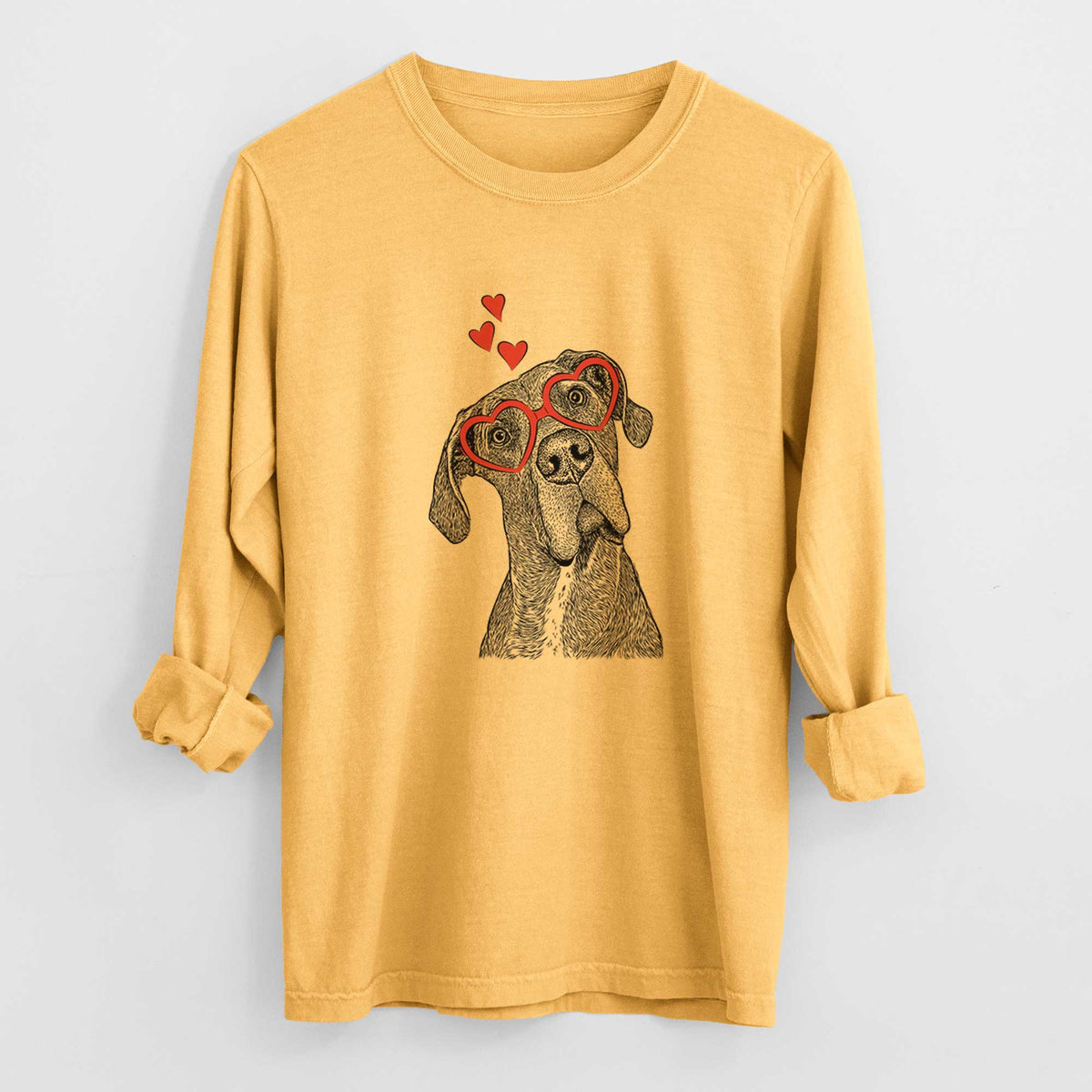 Valentine River the Great Dane - Heavyweight 100% Cotton Long Sleeve