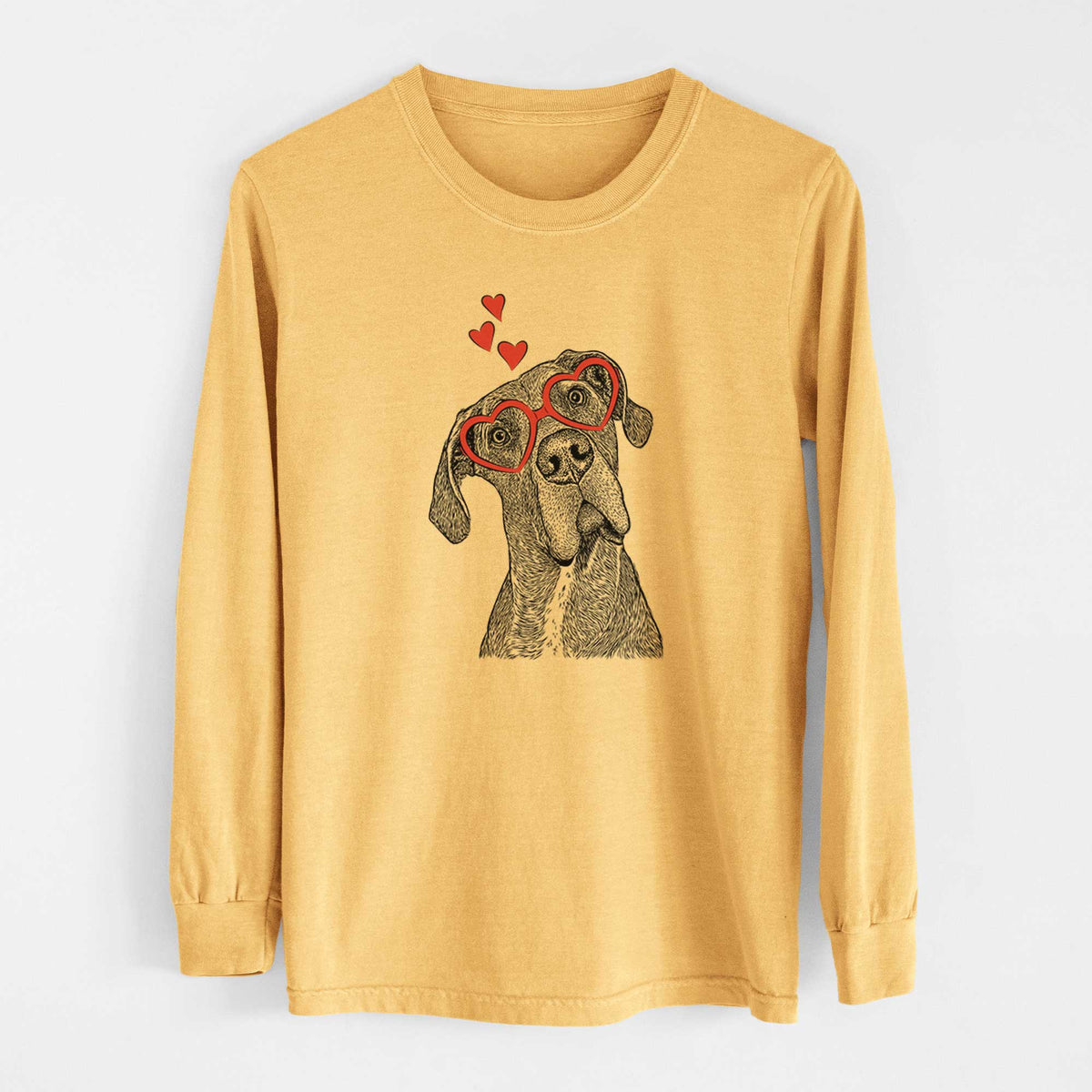 Valentine River the Great Dane - Heavyweight 100% Cotton Long Sleeve