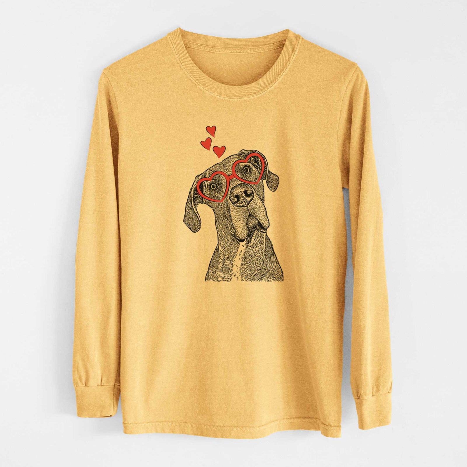 Valentine River the Great Dane - Heavyweight 100% Cotton Long Sleeve