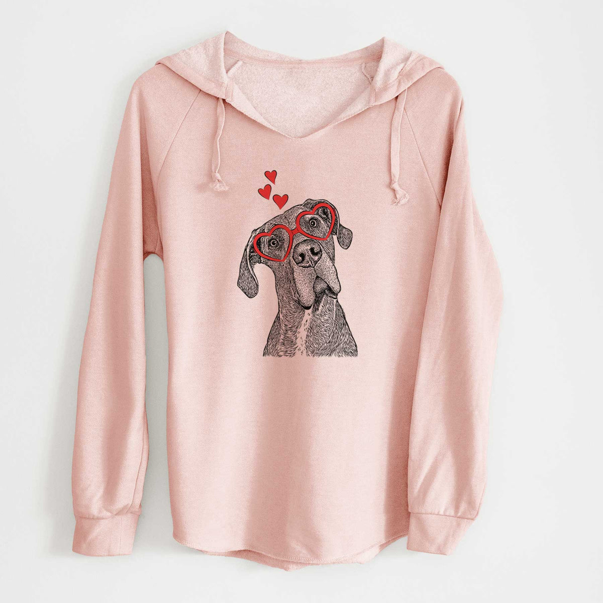 Valentine River the Great Dane - Cali Wave Hooded Sweatshirt
