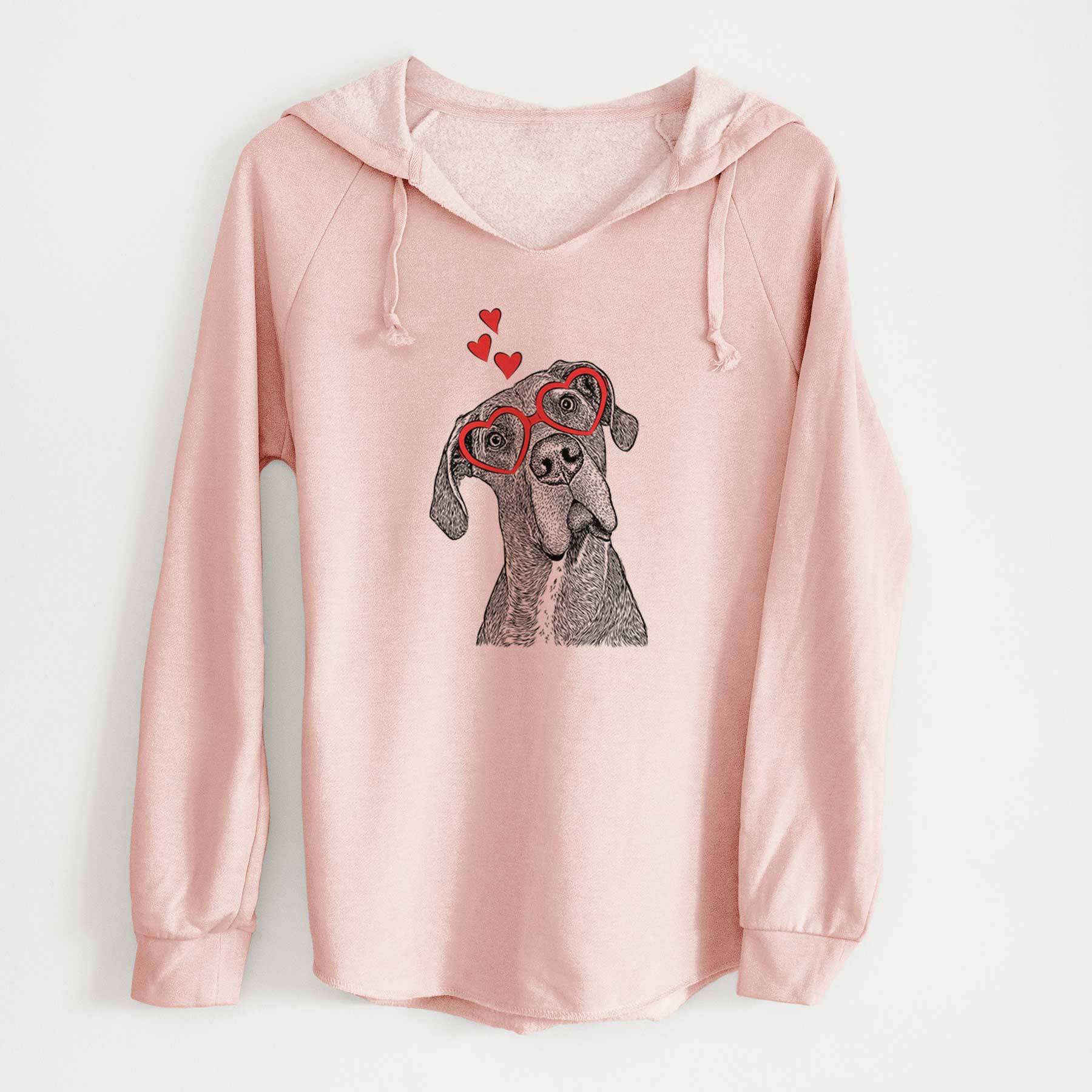 Valentine River the Great Dane - Cali Wave Hooded Sweatshirt