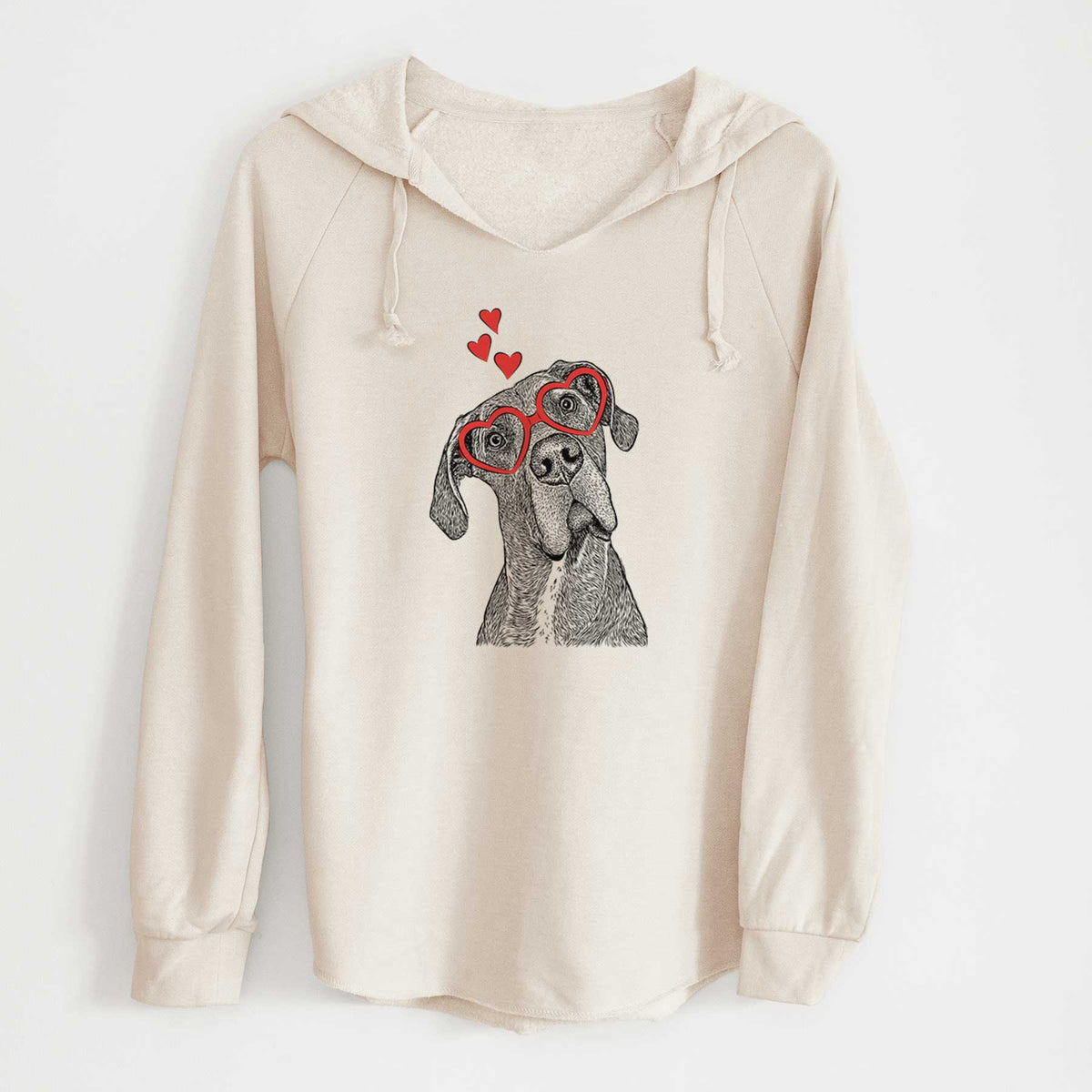 Valentine River the Great Dane - Cali Wave Hooded Sweatshirt