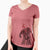 Valentine River the Great Dane - Women's V-neck Shirt