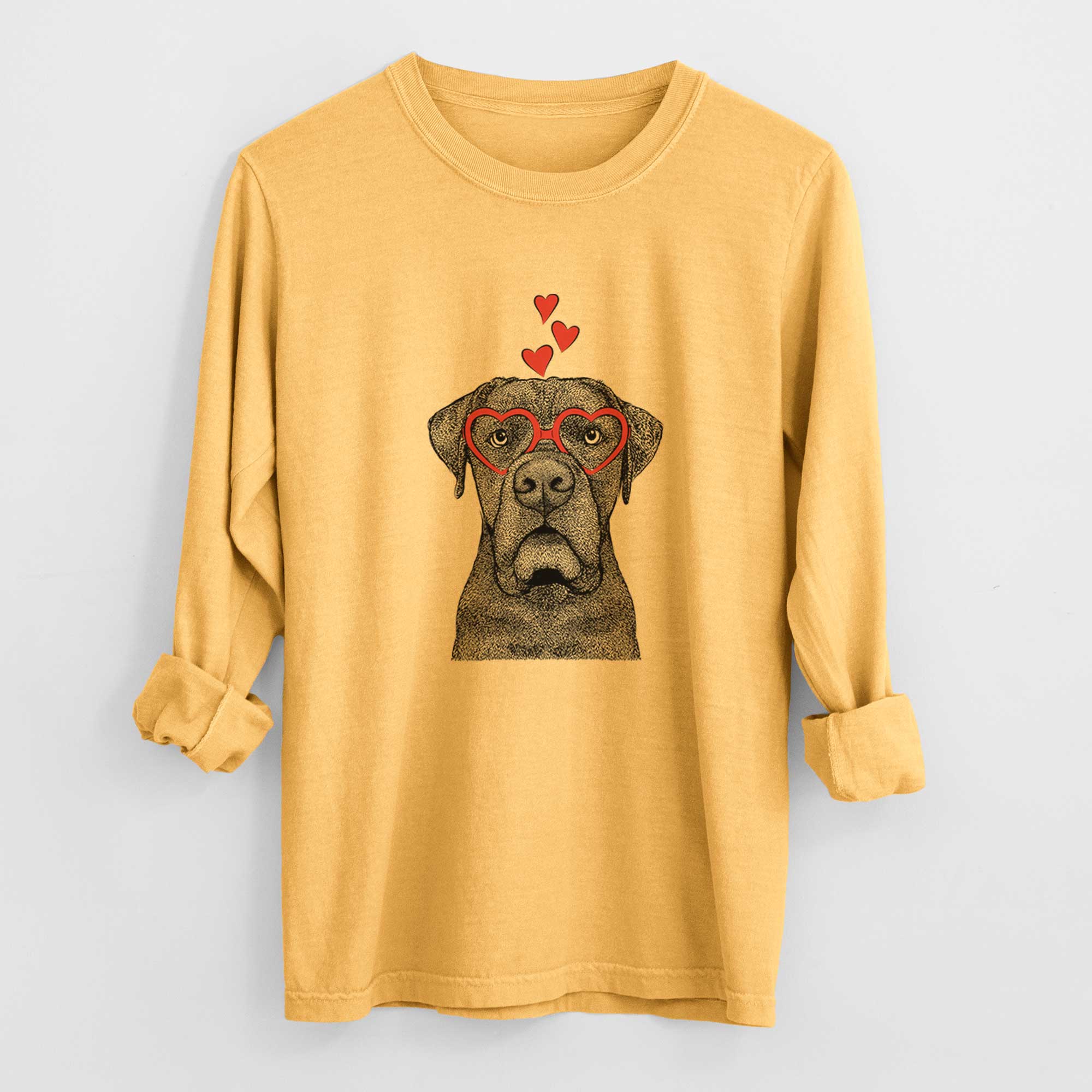 Valentine Rocco the Cane Corso - Heavyweight 100% Cotton Long Sleeve