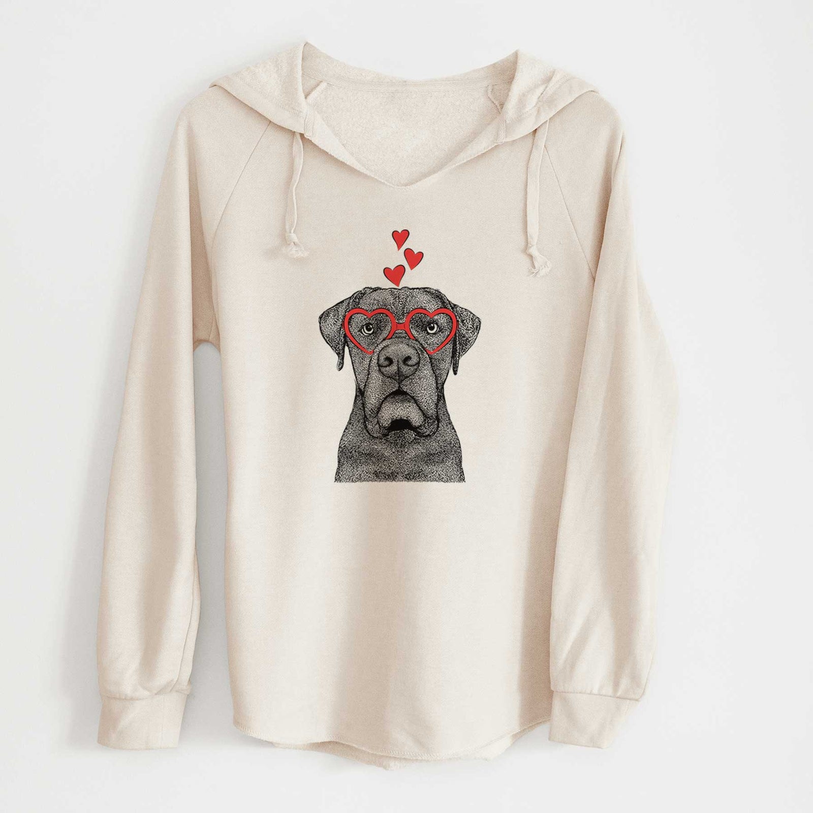 Valentine Rocco the Cane Corso - Cali Wave Hooded Sweatshirt